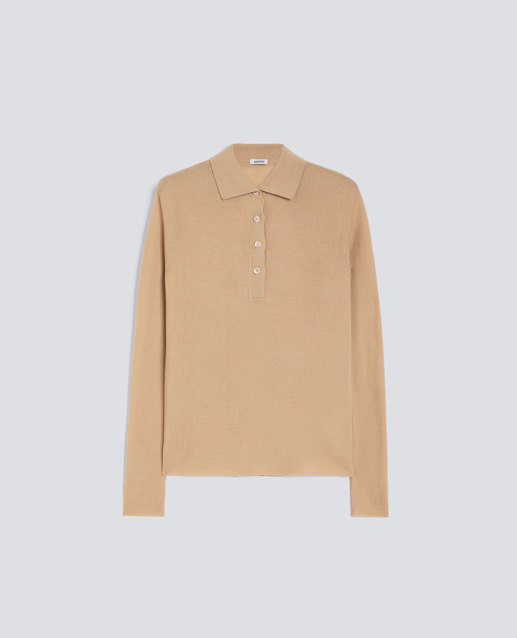 POLO IN LANA MERINO-CAMMELLO-CAMEL-CAMELLO-KAMEL-CAMEL