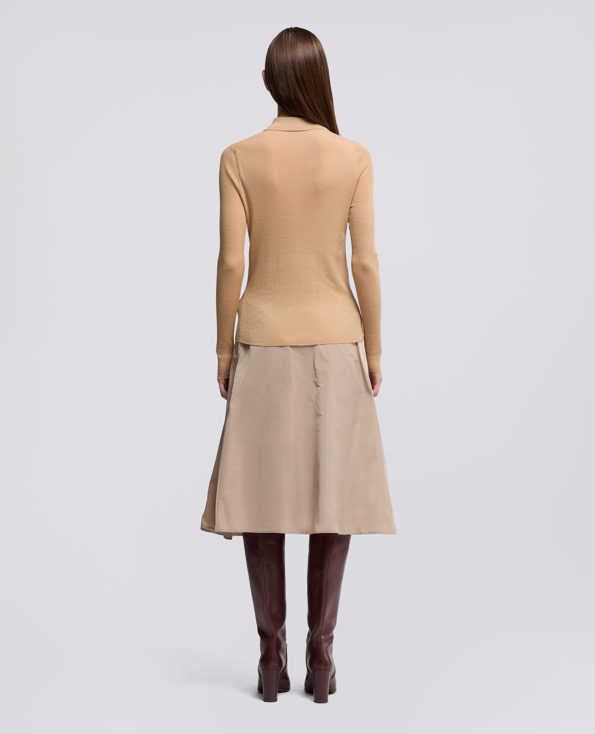 POLO IN LANA MERINO-CAMMELLO-CAMEL-CAMELLO-KAMEL-CAMEL