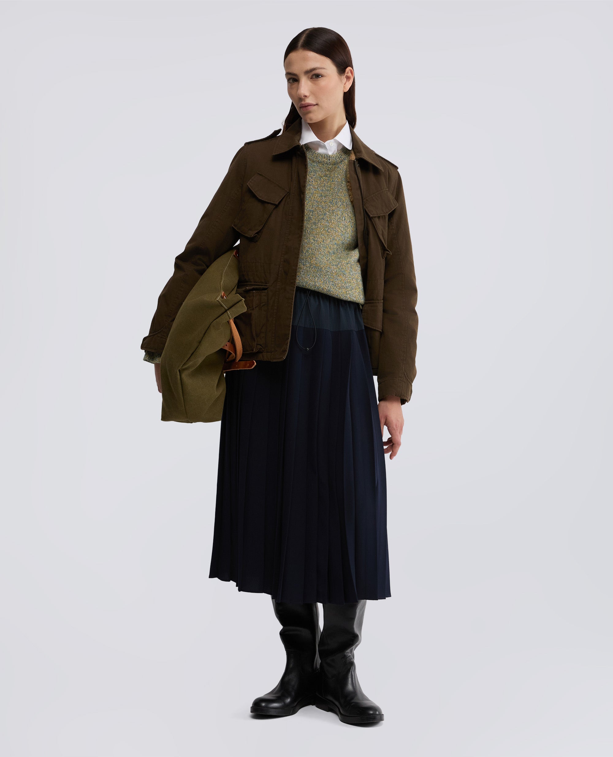 MAGLIA GIROCOLLO IN LANA MOULINE-TURCHESE-TURQUOISE-TURQUESA-TURKIS-TURQUOISE