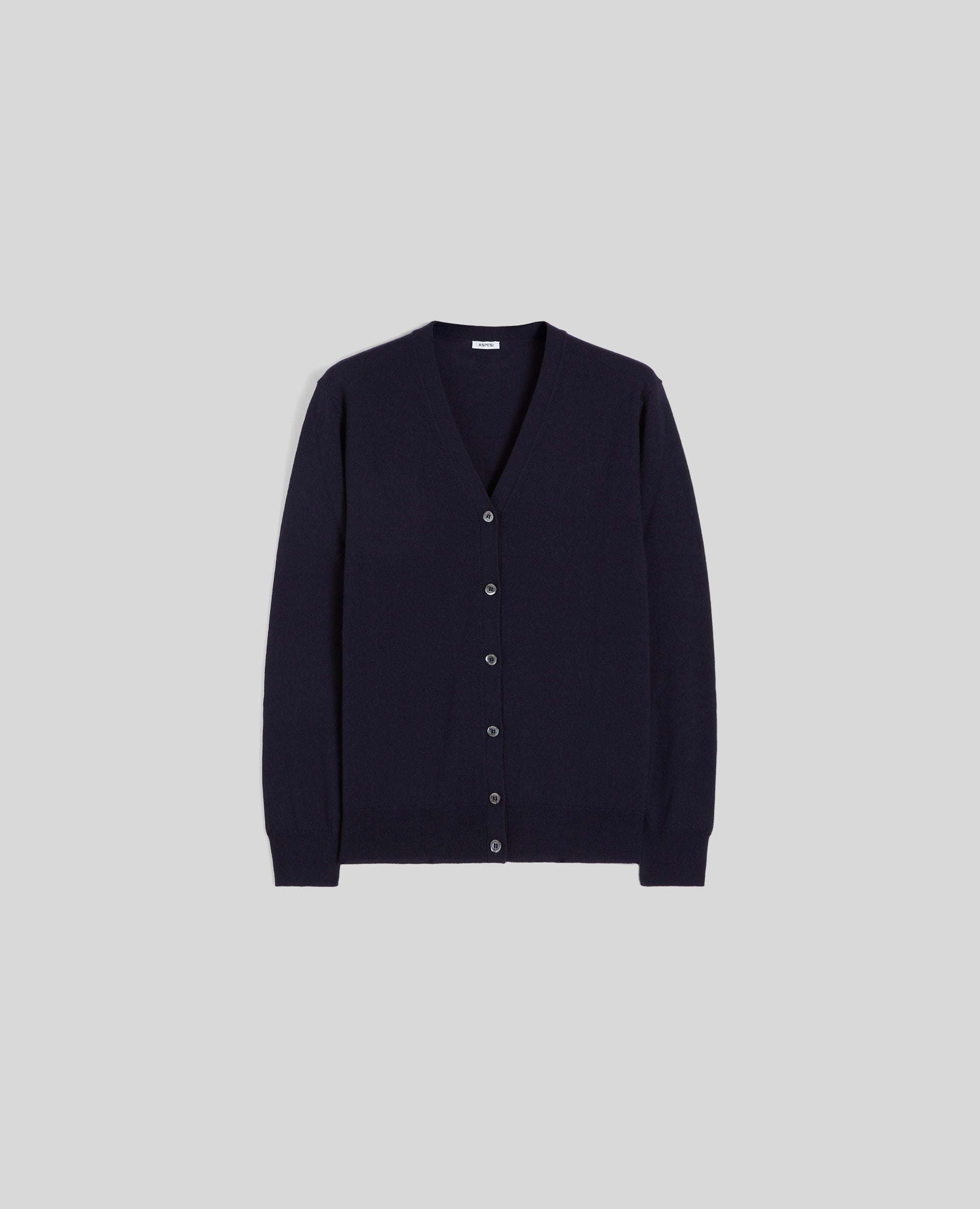 CARDIGAN IN LANA E CASHMERE-NAVY-NAVY-AZUL MARINO-NAVY-NAVY