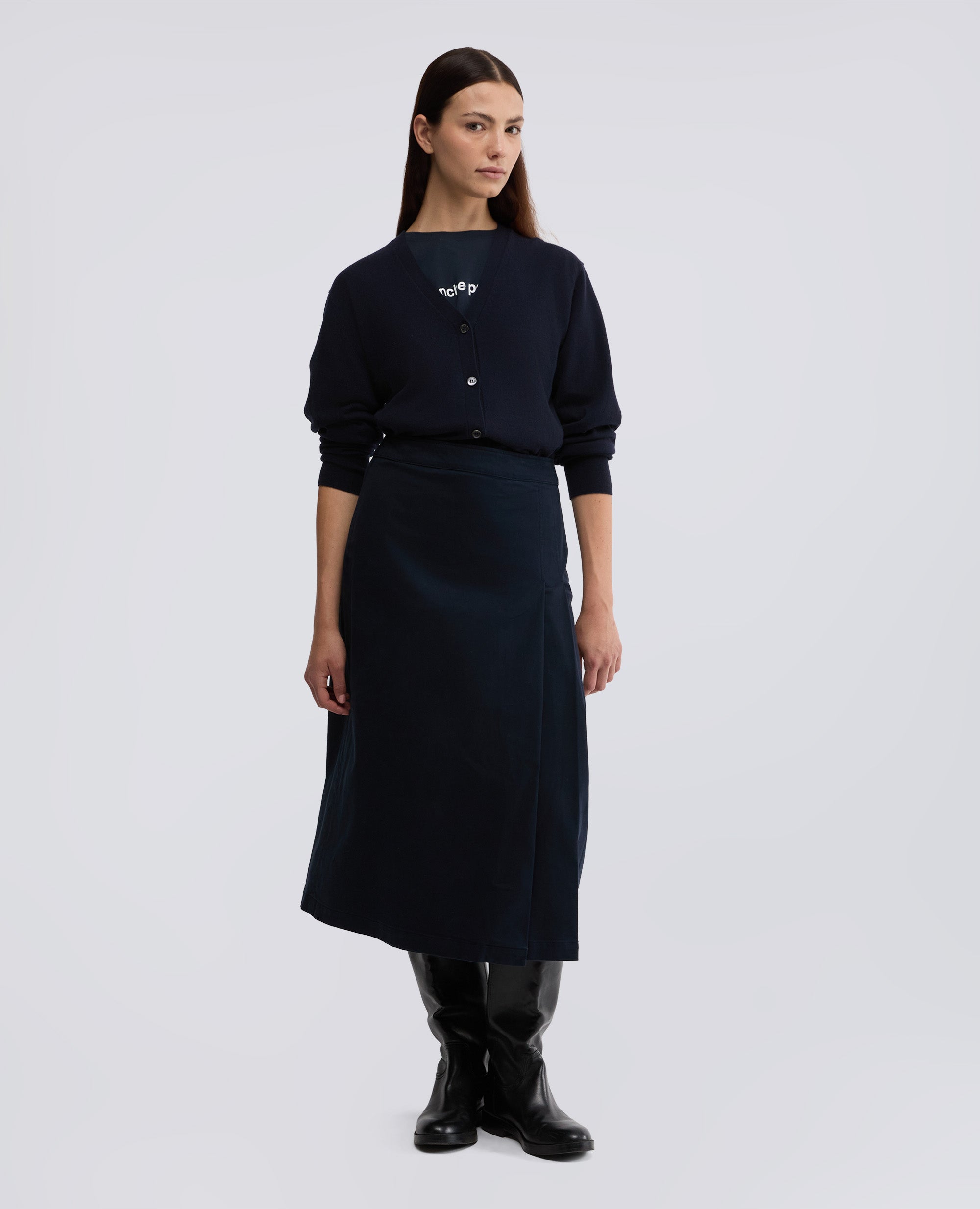 CARDIGAN IN LANA E CASHMERE-NAVY-NAVY-AZUL MARINO-NAVY-NAVY