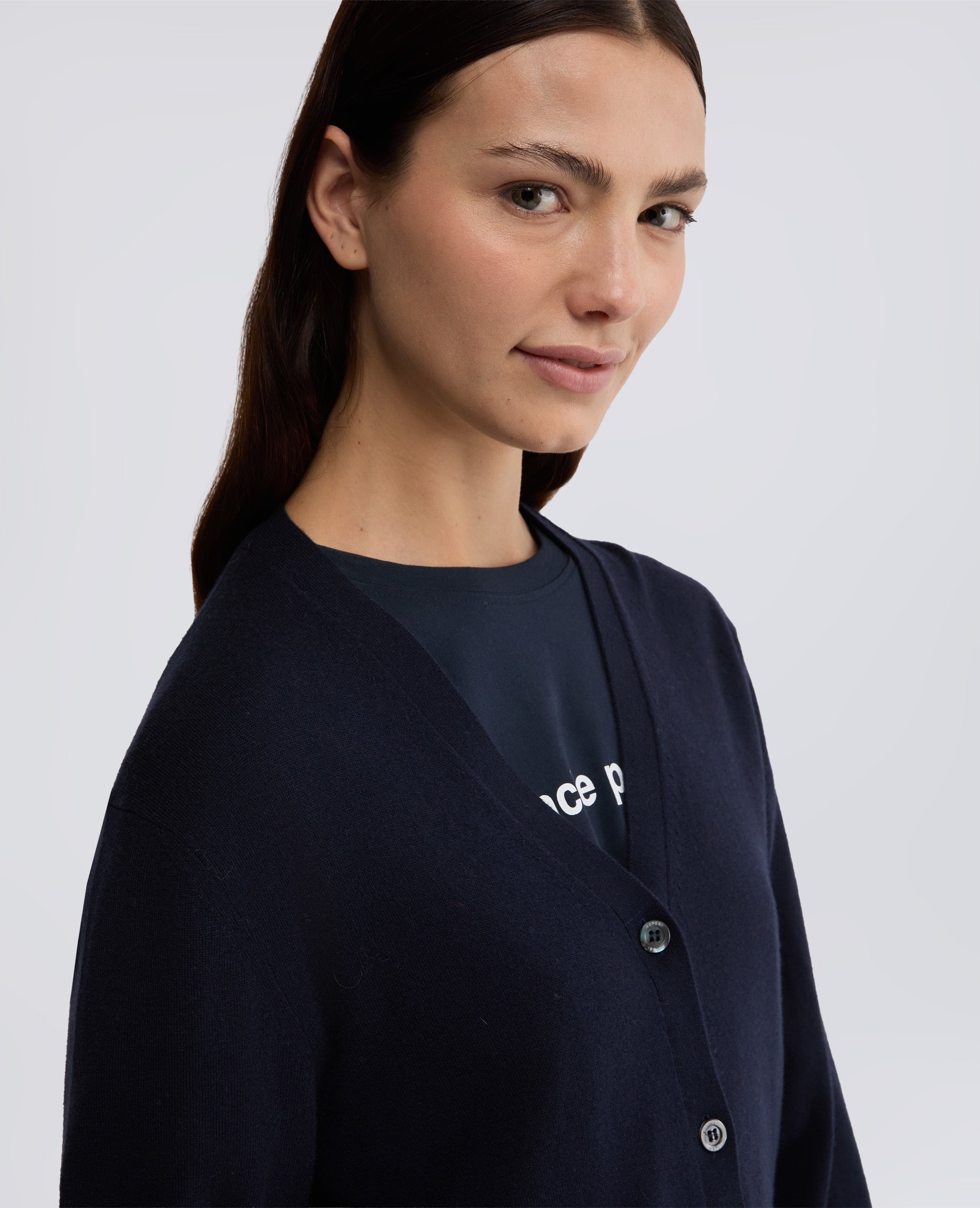 CARDIGAN IN LANA E CASHMERE-NAVY-NAVY-AZUL MARINO-NAVY-NAVY