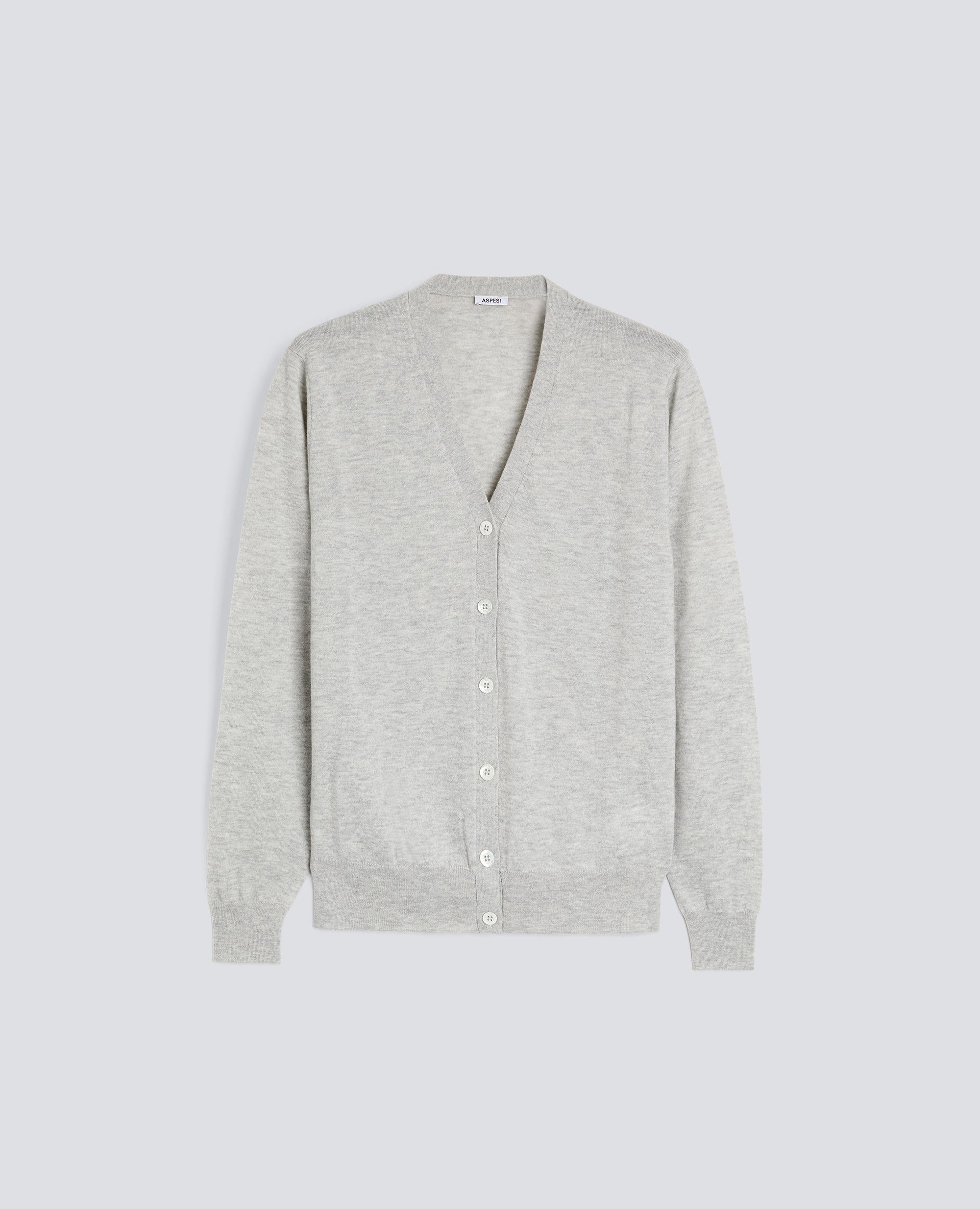 CARDIGAN IN LANA E CASHMERE-MELANGE-MELANGE-MELANGE-MELANGE-MELANGE