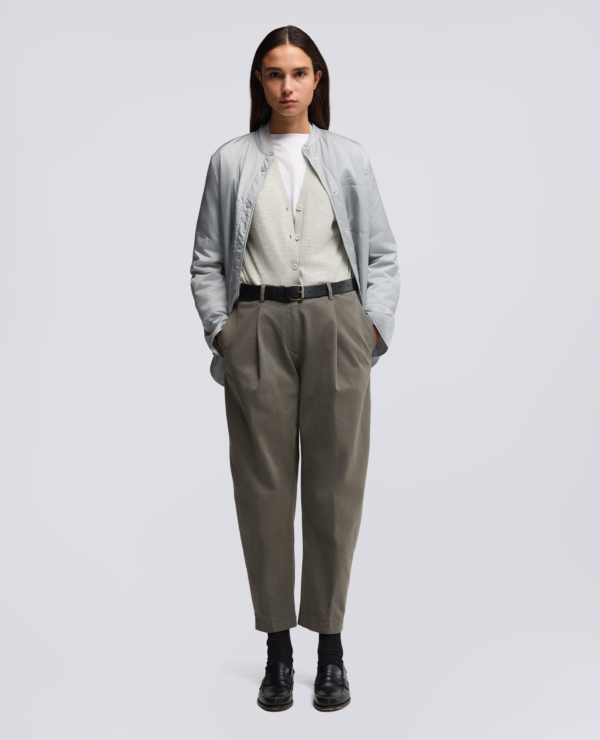 CARDIGAN IN LANA E CASHMERE-MELANGE-MELANGE-MELANGE-MELANGE-MELANGE