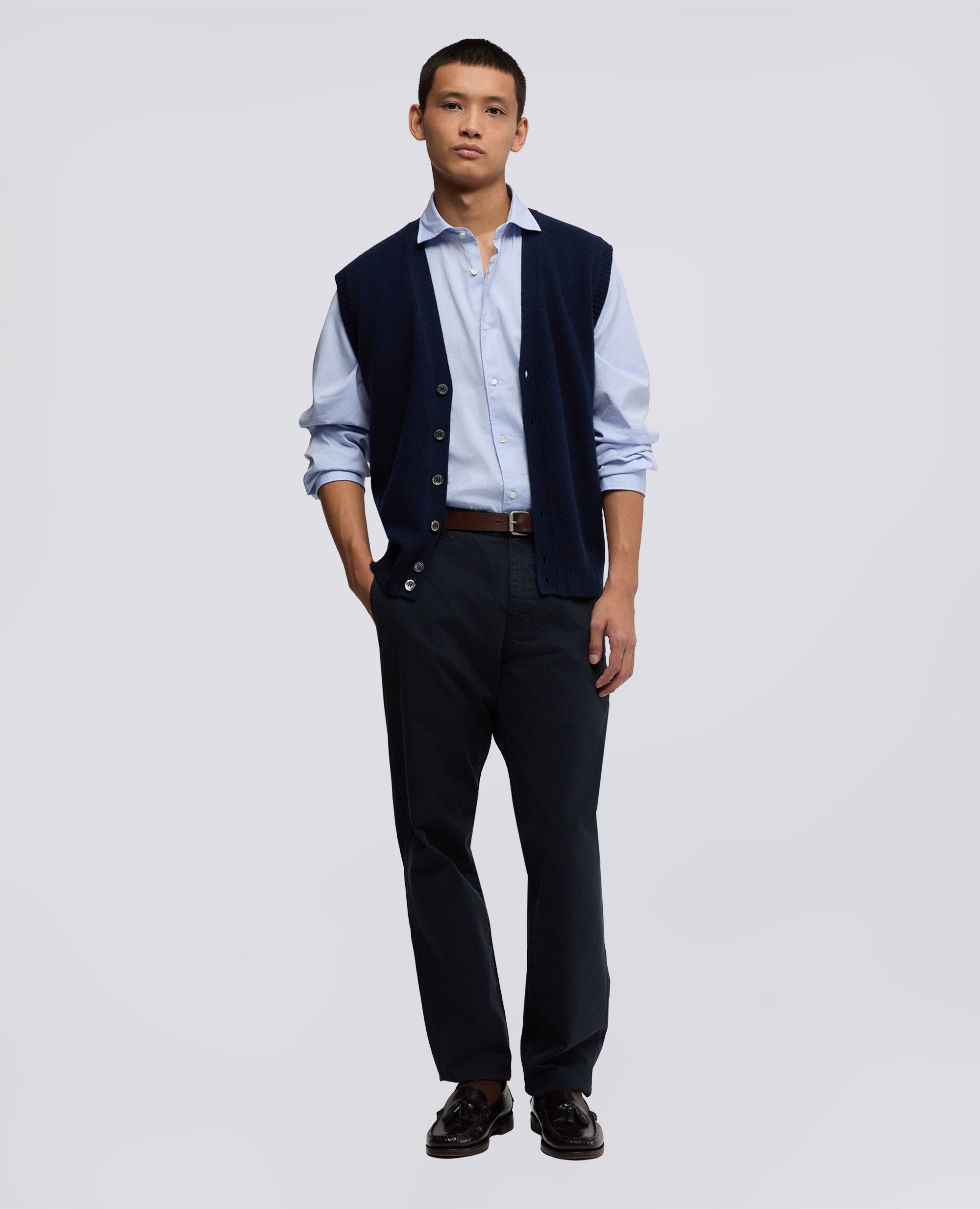 GILET IN CASHMERE-NAVY-NAVY-AZUL MARINO-NAVY-NAVY