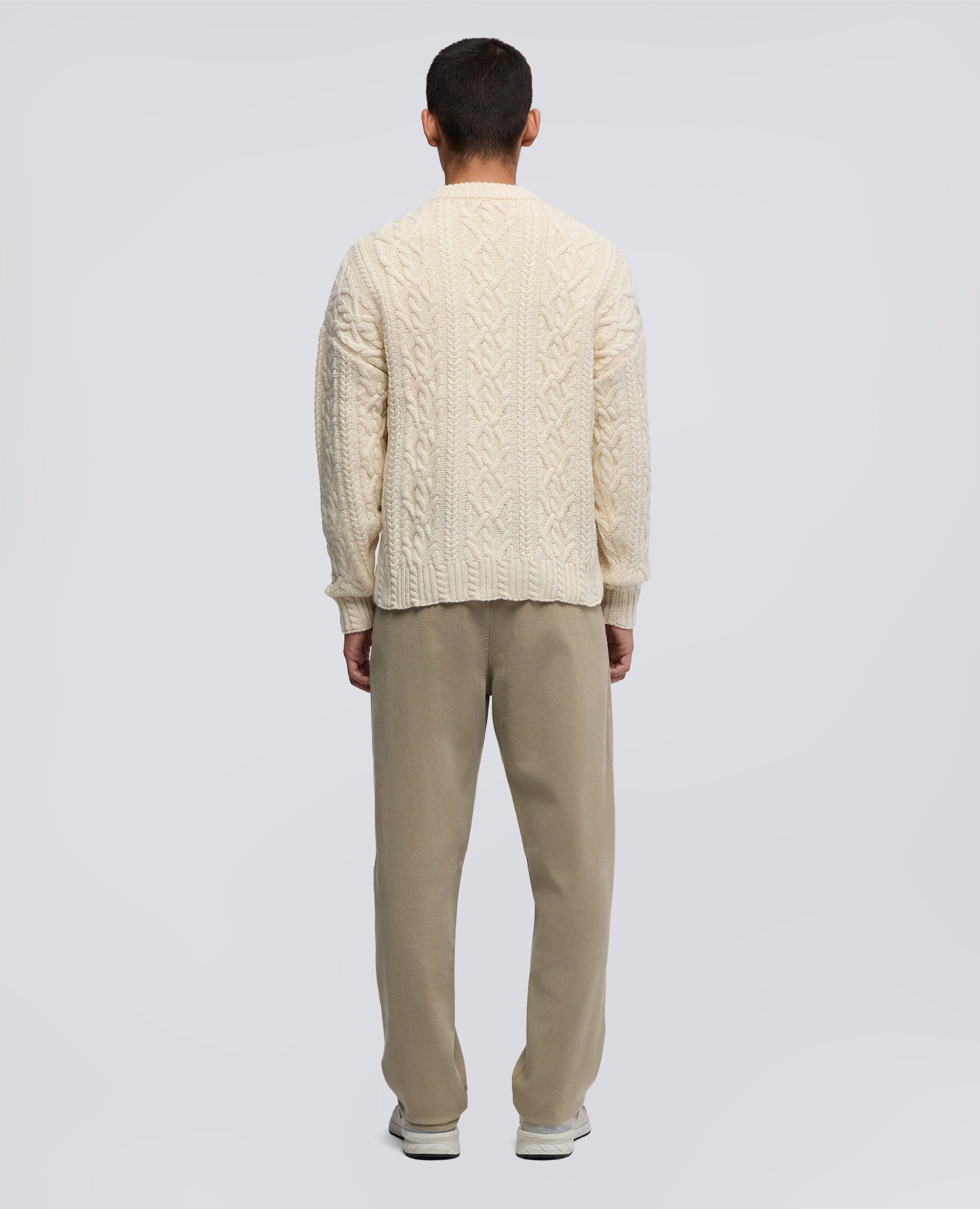 MAGLIA IN LANA A TRECCE-NATURALE-NATURAL-NATURAL-NATURLICH-NATUREL