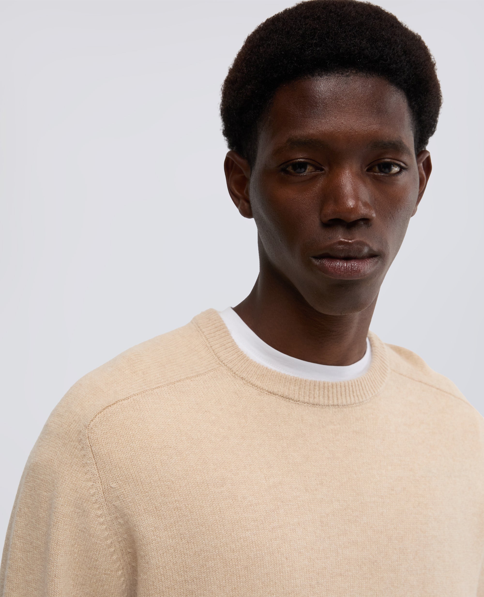 MAGLIA IN LANA E CASHMERE-NATURALE-NATURAL-NATURAL-NATURLICH-NATUREL