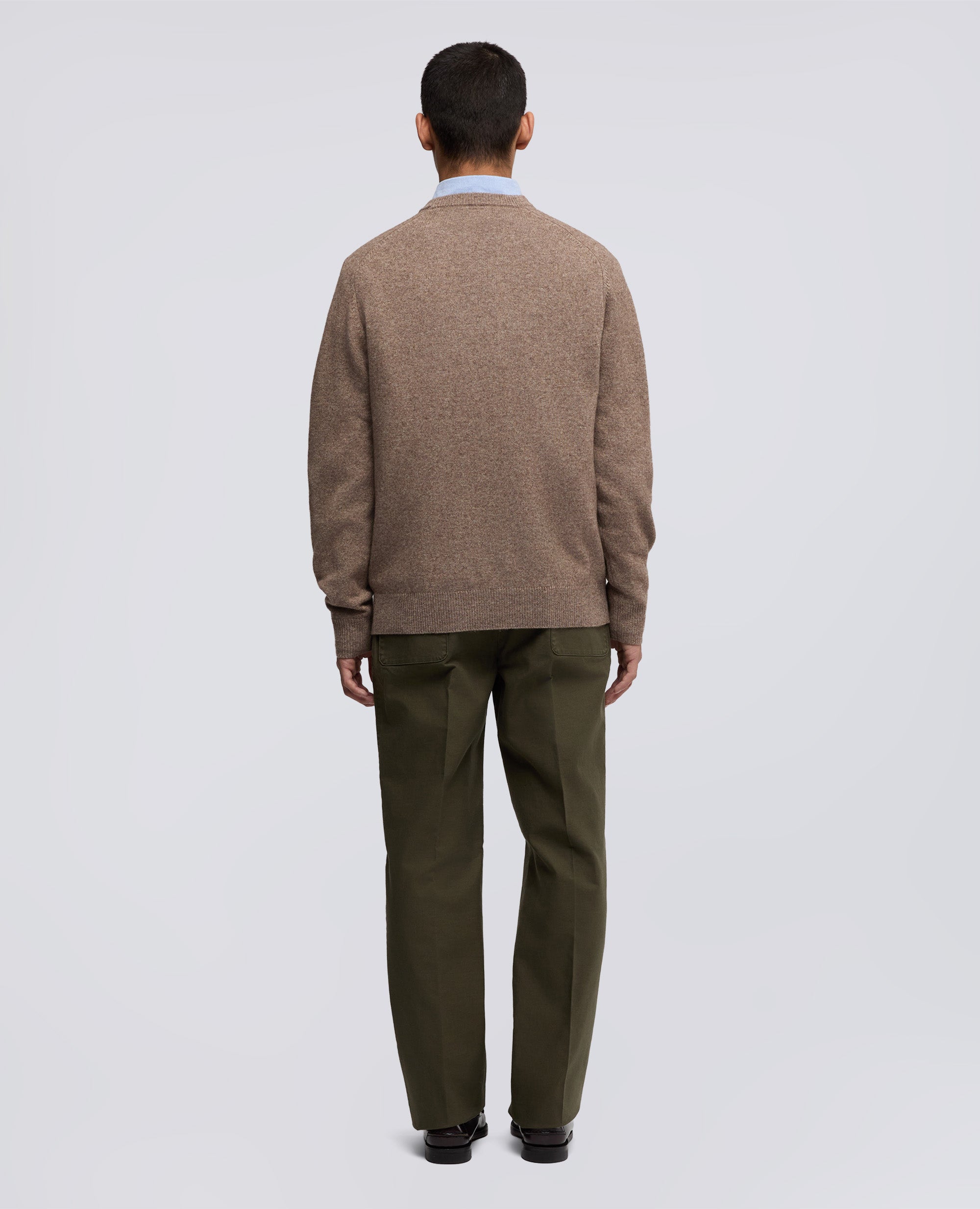 MAGLIA IN LANA E CASHMERE-TORTORA-DOVE GREY-T¢RTOLA-TAUBENGRAU-TOURTERELLE