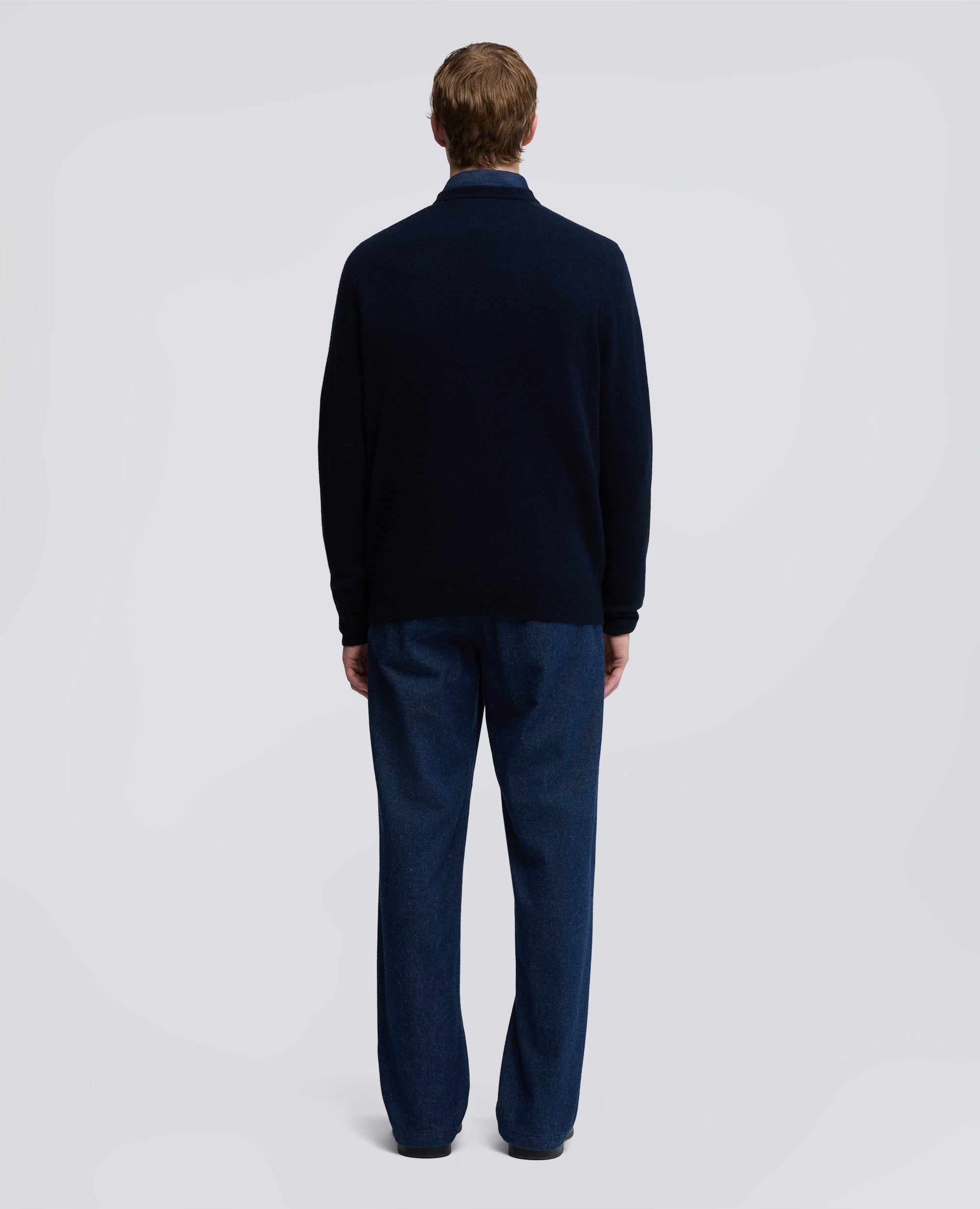 MAGLIA IN LANA E CASHMERE-NAVY-NAVY-AZUL MARINO-NAVY-NAVY