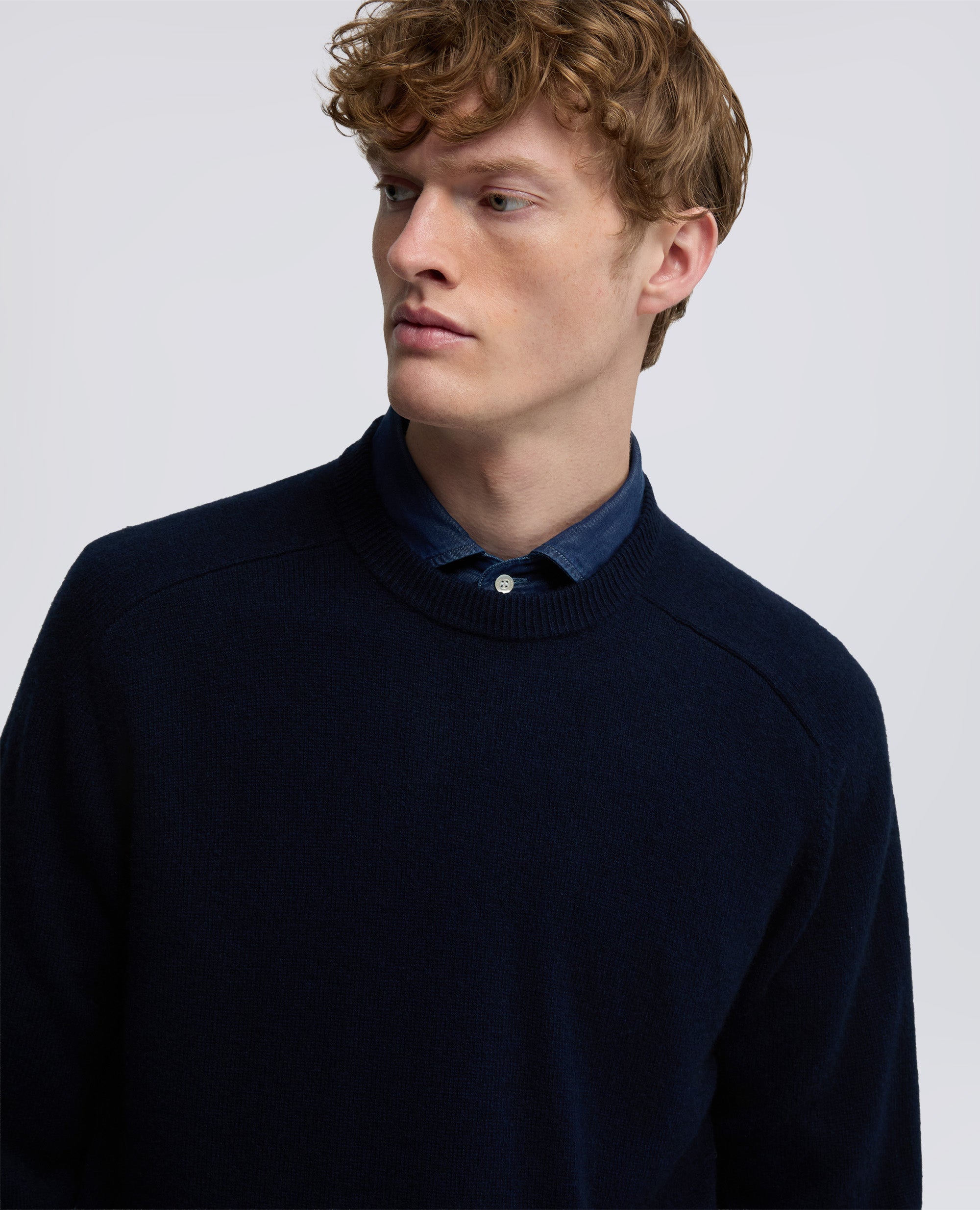 MAGLIA IN LANA E CASHMERE-NAVY-NAVY-AZUL MARINO-NAVY-NAVY