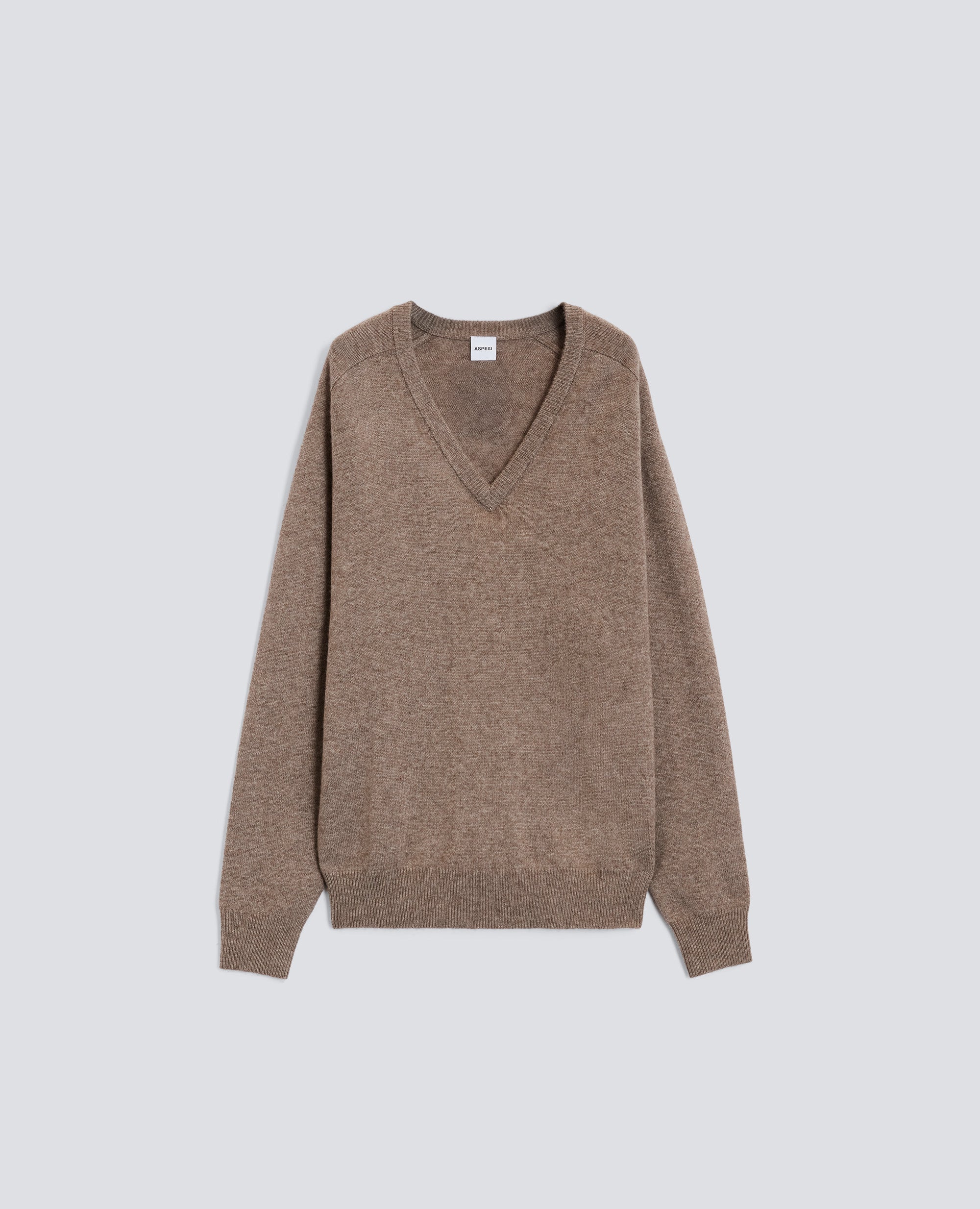 MAGLIA CON SCOLLO A V-TORTORA-DOVE GREY-T¢RTOLA-TAUBENGRAU-TOURTERELLE