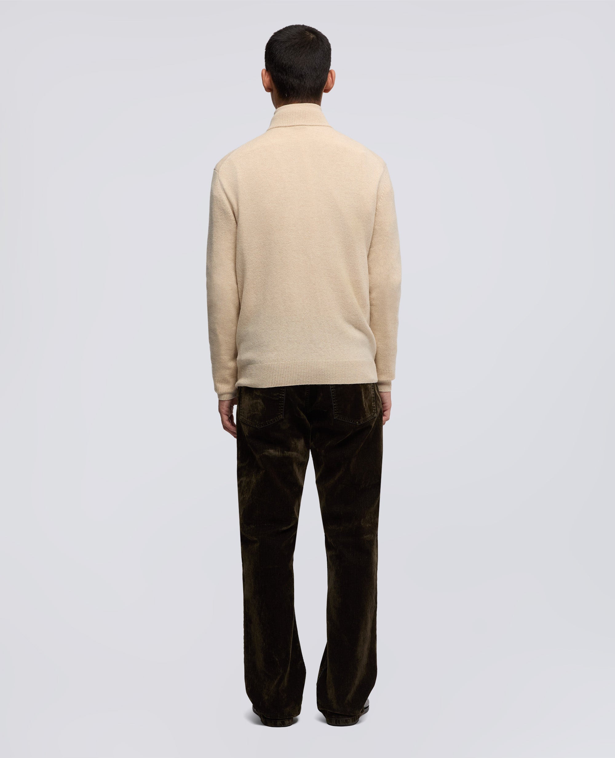 MAGLIA CON COLLO ALTO-NATURALE-NATURAL-NATURAL-NATURLICH-NATUREL