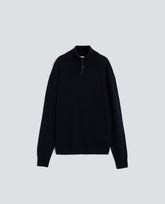 MAGLIA CON COLLO ALTO-NAVY-NAVY-AZUL MARINO-NAVY-NAVY