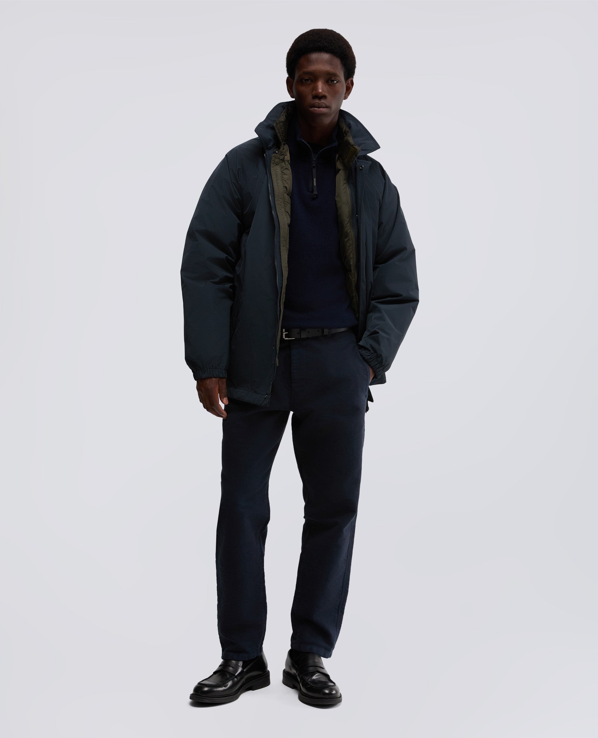 MAGLIA CON COLLO ALTO-NAVY-NAVY-AZUL MARINO-NAVY-NAVY