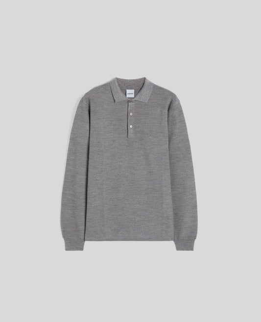 POLO IN LANA-GRIGIO-GREY-GRIS-GRAU-GRIS