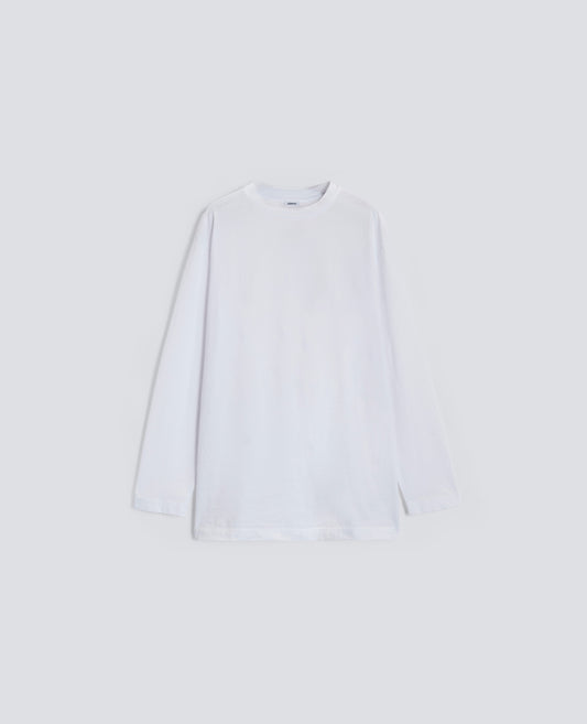 MAGLIA IN JERSEY DI COTONE-BIANCO-WHITE-BLANCO-WEISS-BLANC