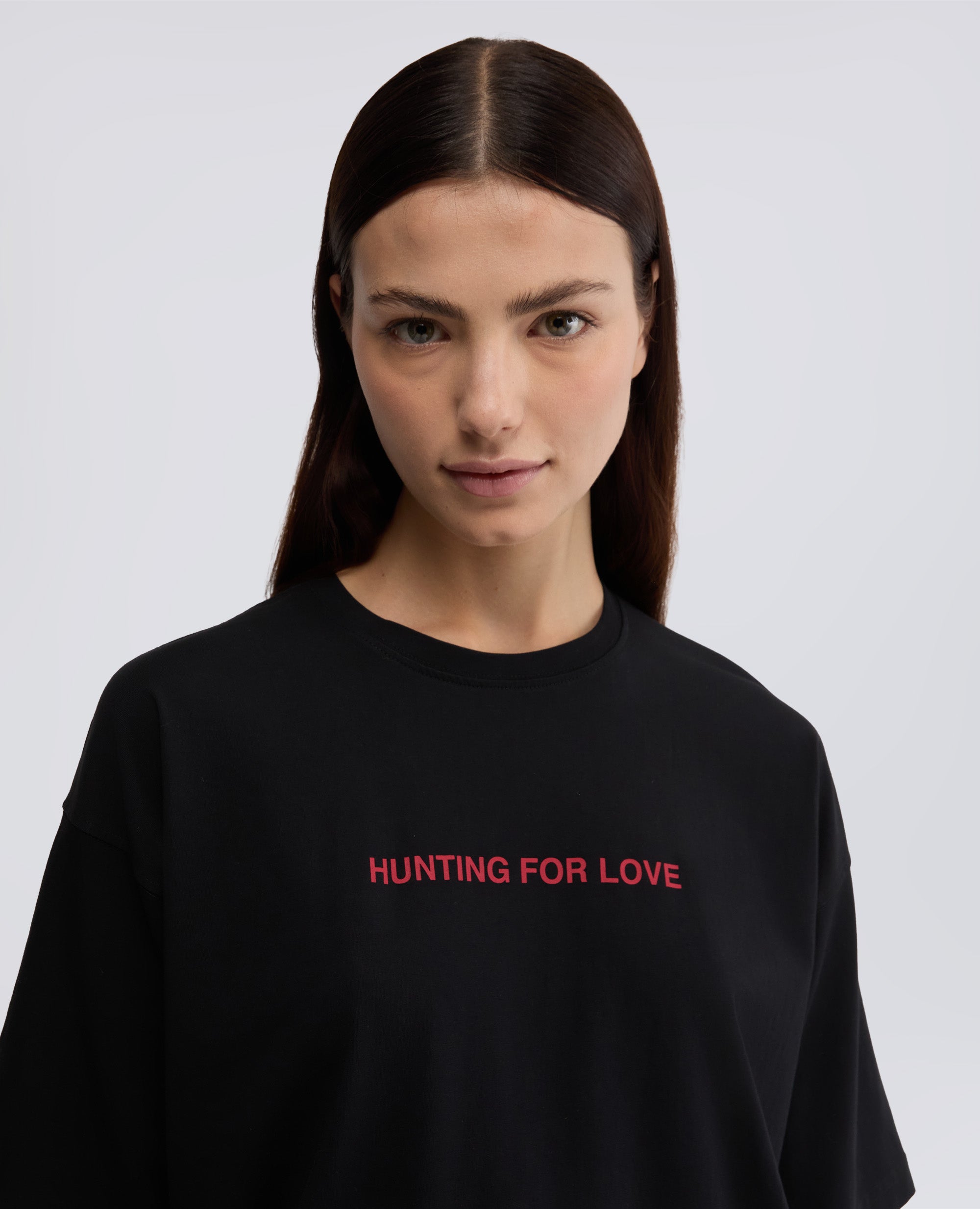 T-SHIRT IN JERSEY CON STAMPA-NERO-BLACK-NEGRO-SCHWARZ-NOIR