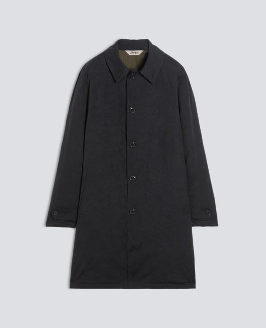 CAPPOTTO MONO PETTO IN TELA DRY WAX IMBOTTITO CON OVATTA THERMORE - BLU - ASPESI