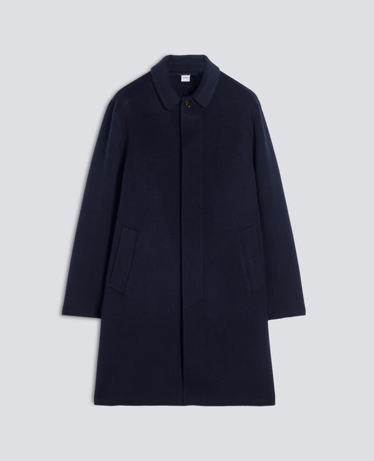 CAPPOTTO -NEW VIRTUOSO- MONOPETTO IN LANA DOUBLE - BLU - ASPESI