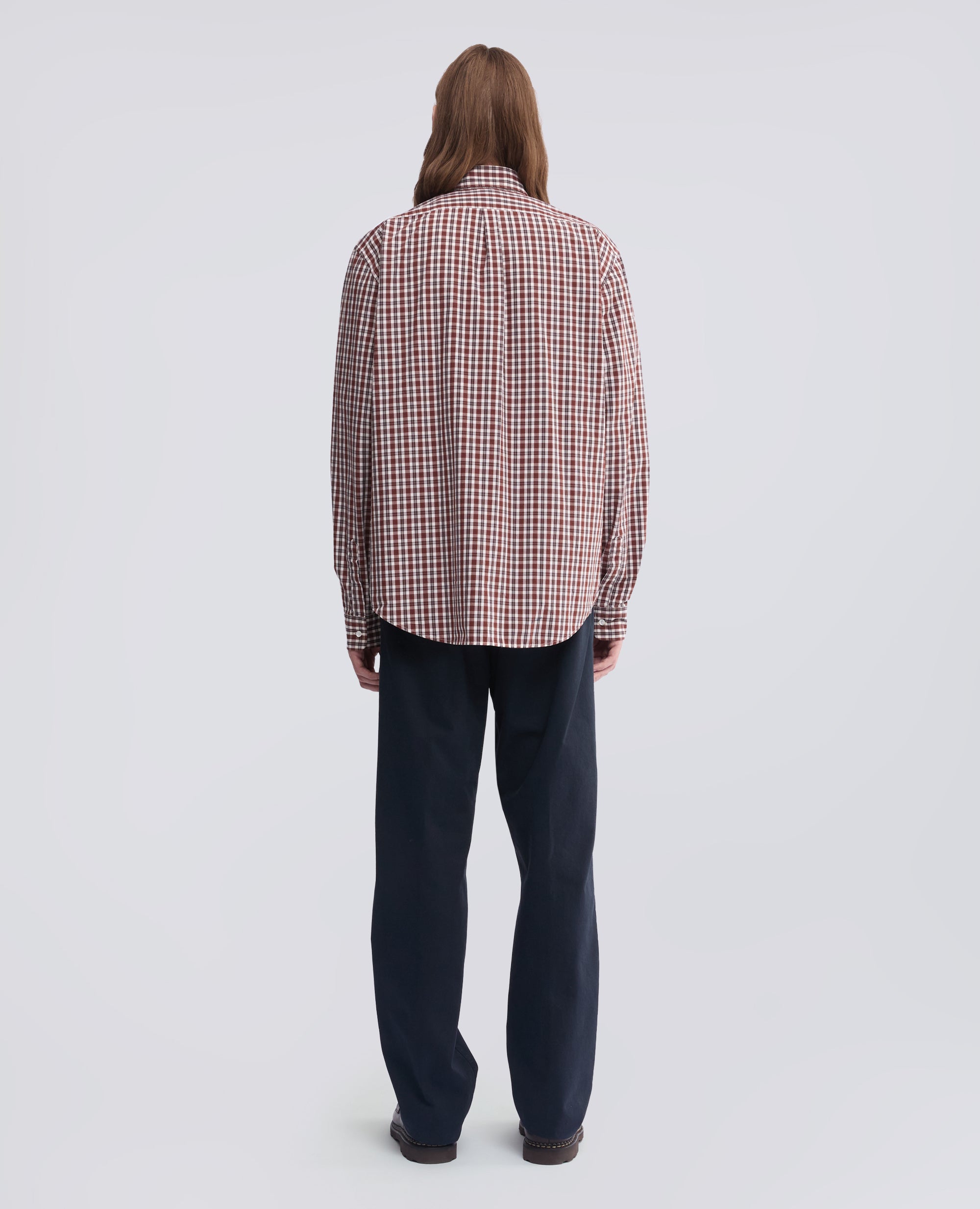 CAMISA DE ALGODON OXFORD CON CUELLO BUTTON-DOWN - MULTICOLOR - ASPESI