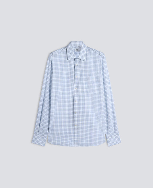 CHEMISE SEDICI EN POPELINE DE COTON - AZZURRO - ASPESI
