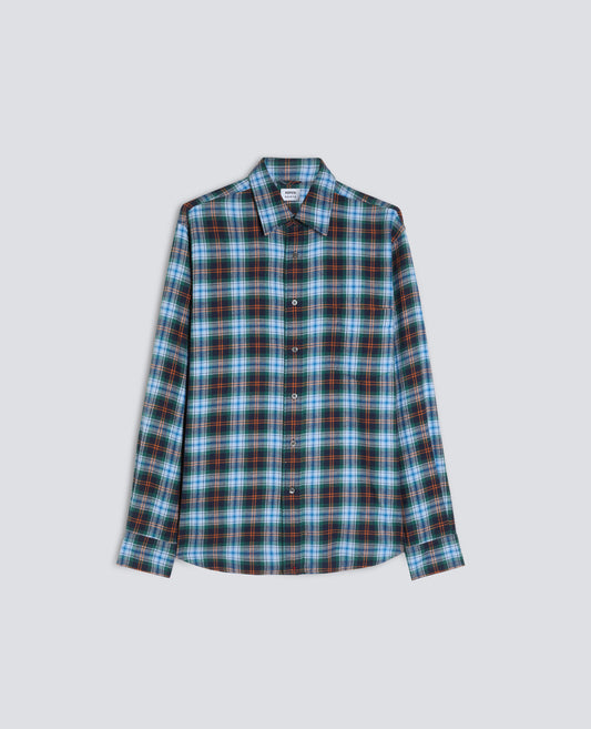 COTTON FLANNEL SHIRT - LIGHT BLUE - ASPESI