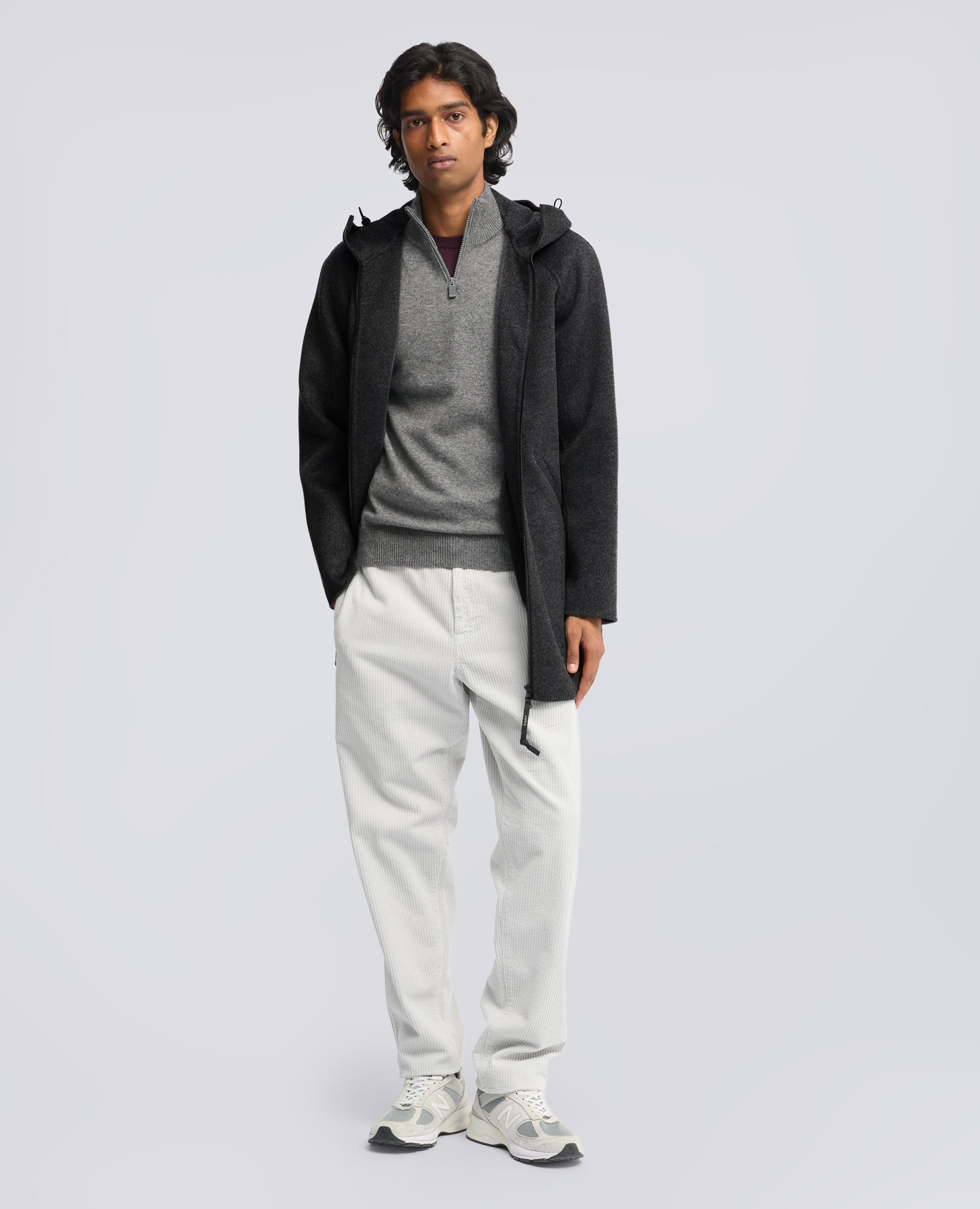 DOUBLE WOOL COAT - GRIGIO - ASPESI