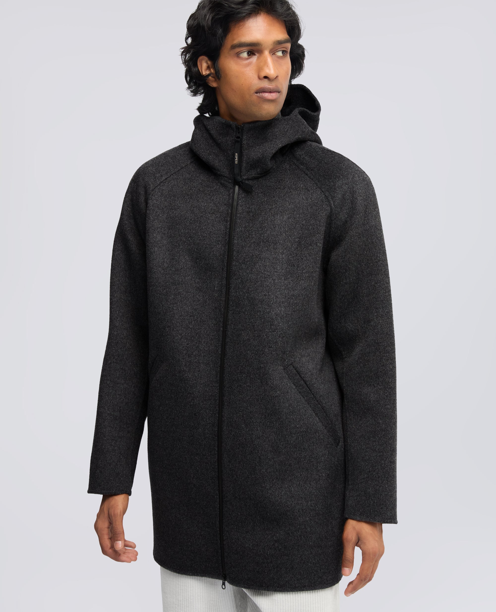 DOUBLE WOOL COAT - GRIGIO - ASPESI