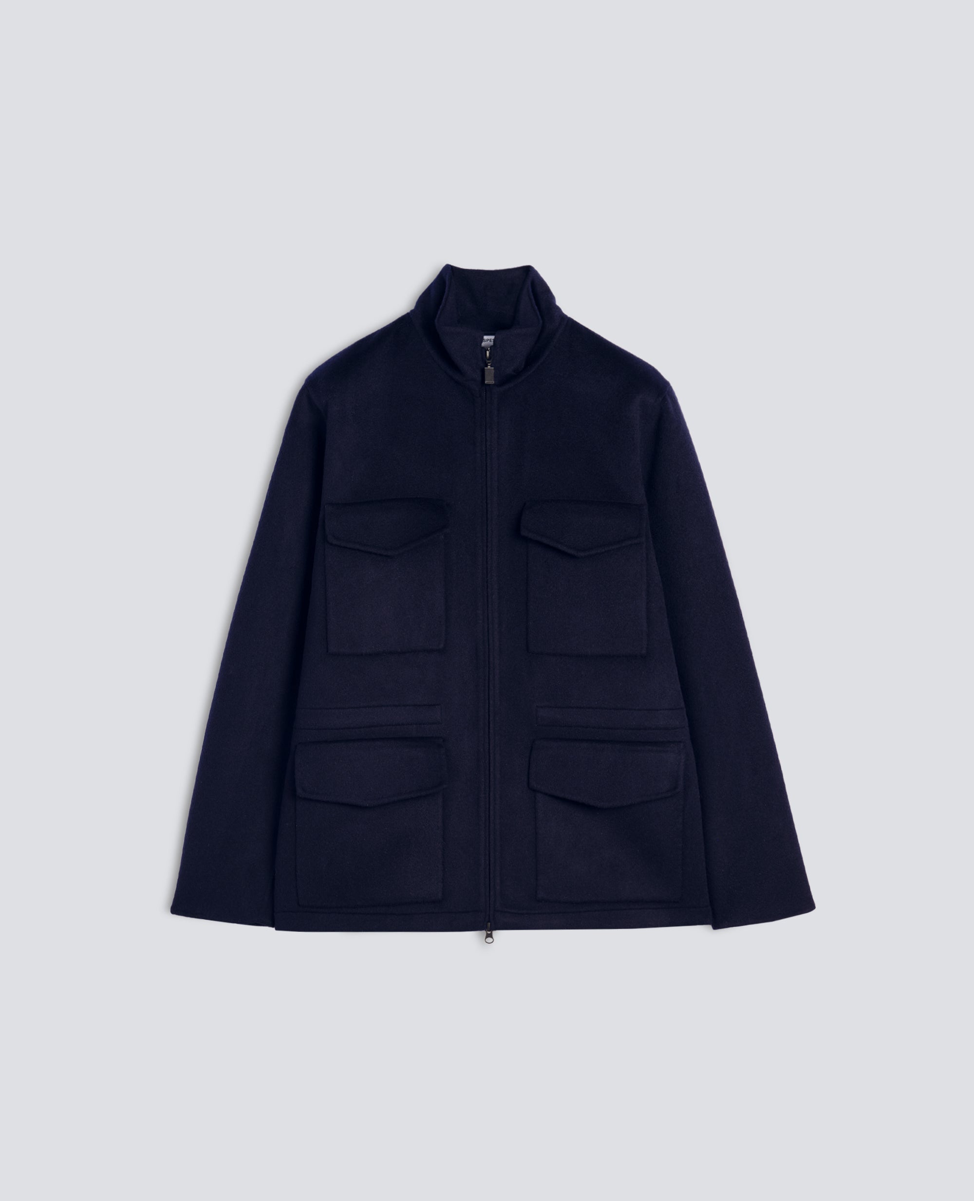 FELDJACKE NELSON AUS DOUBLE-WOLLGEWEBE - BLAU - ASPESI