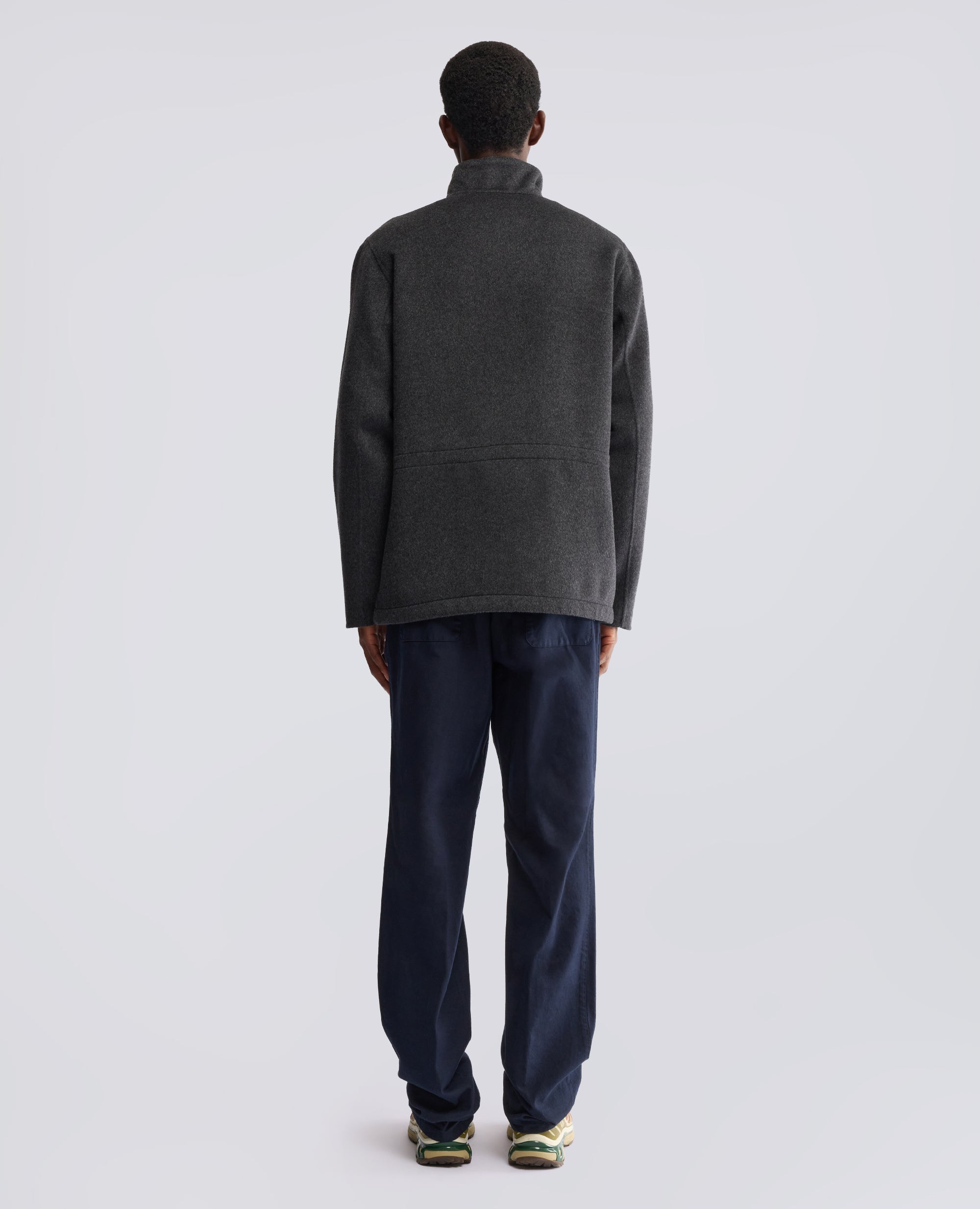 DOUBLE WOOL FIELD JACKET - GREY - ASPESI