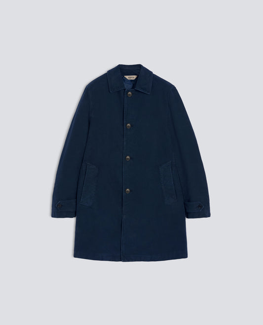 CAPPOTTO PERFETTO IN FUSTAGNO DI COTONE - BLU - ASPESI