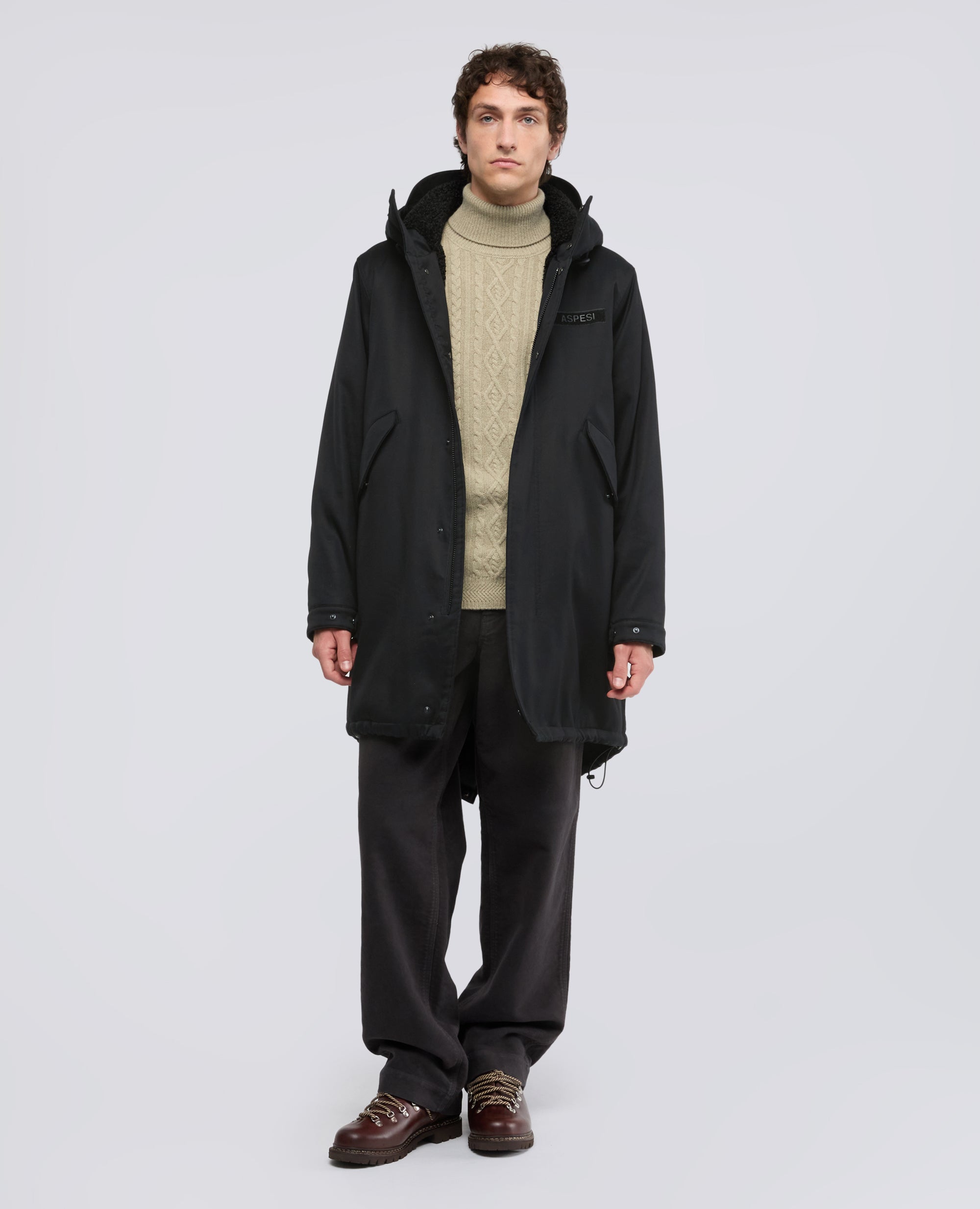 PARKA M51 DE ALGODON FORRADO - AZUL - ASPESI