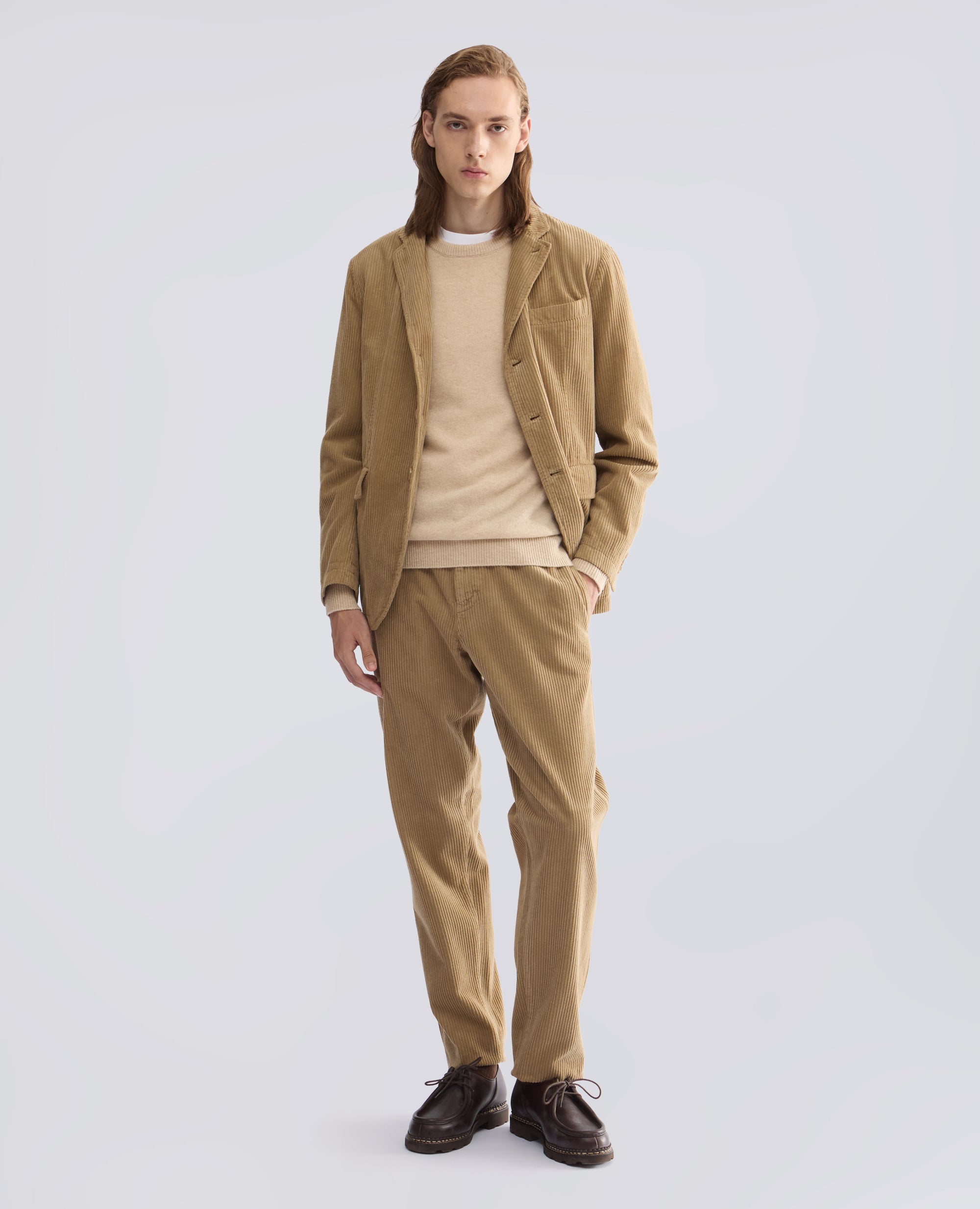 GIACCA IN VELLUTO A COSTE - BEIGE - ASPESI