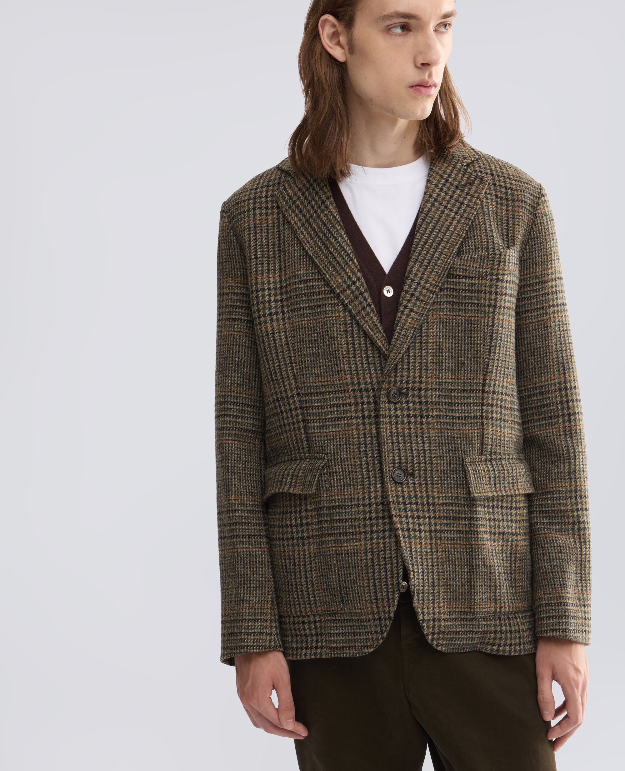 BLAZER IN LANA VERGINE - VERDE - ASPESI
