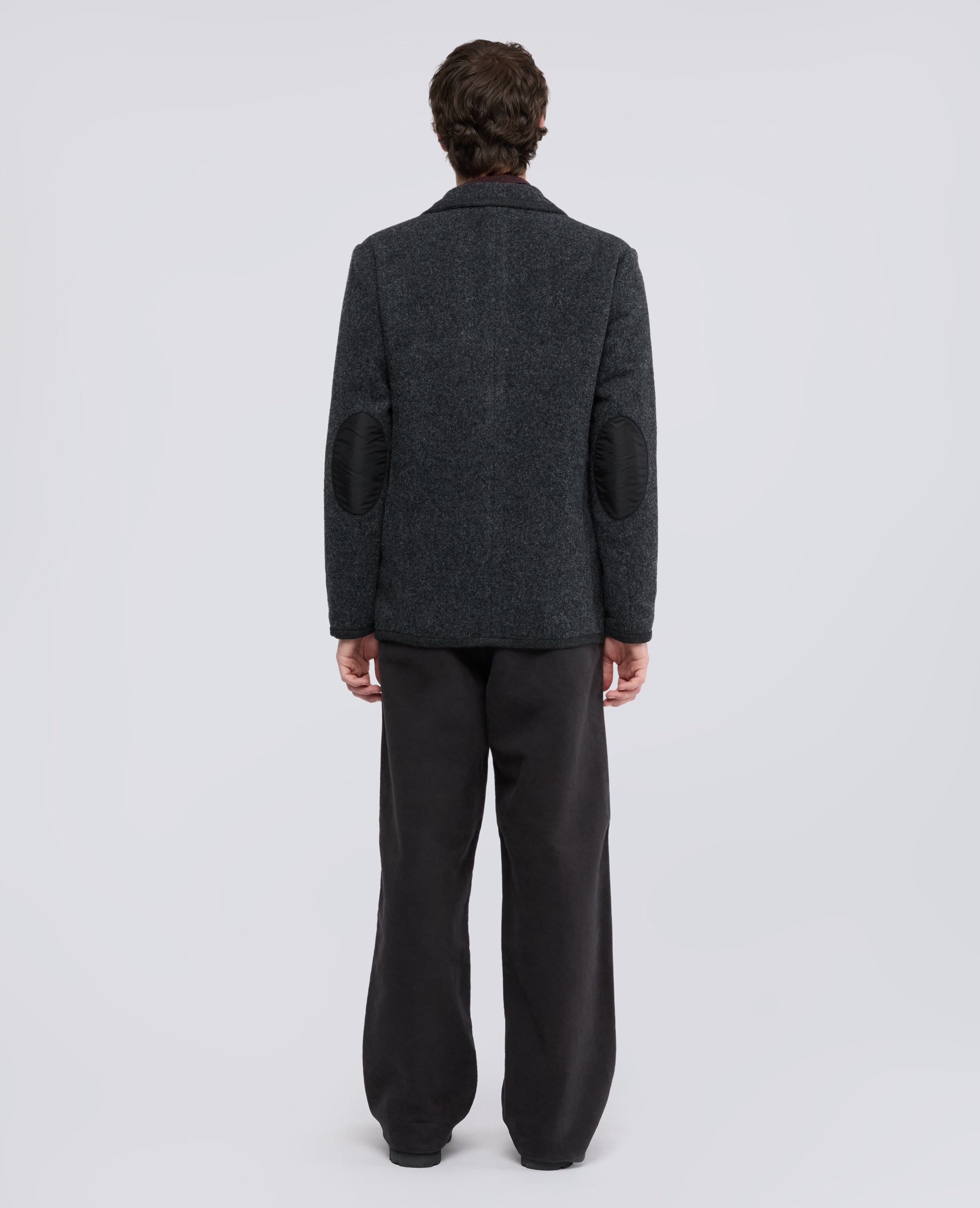 BLAZER IN SHETLAND DI PURA LANA VERGINE - CHARCOAL - ASPESI