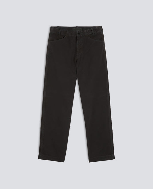 PANTALONE IN FUSTAGNO DI COTONE TINTO CAPO - MARRONE - ASPESI