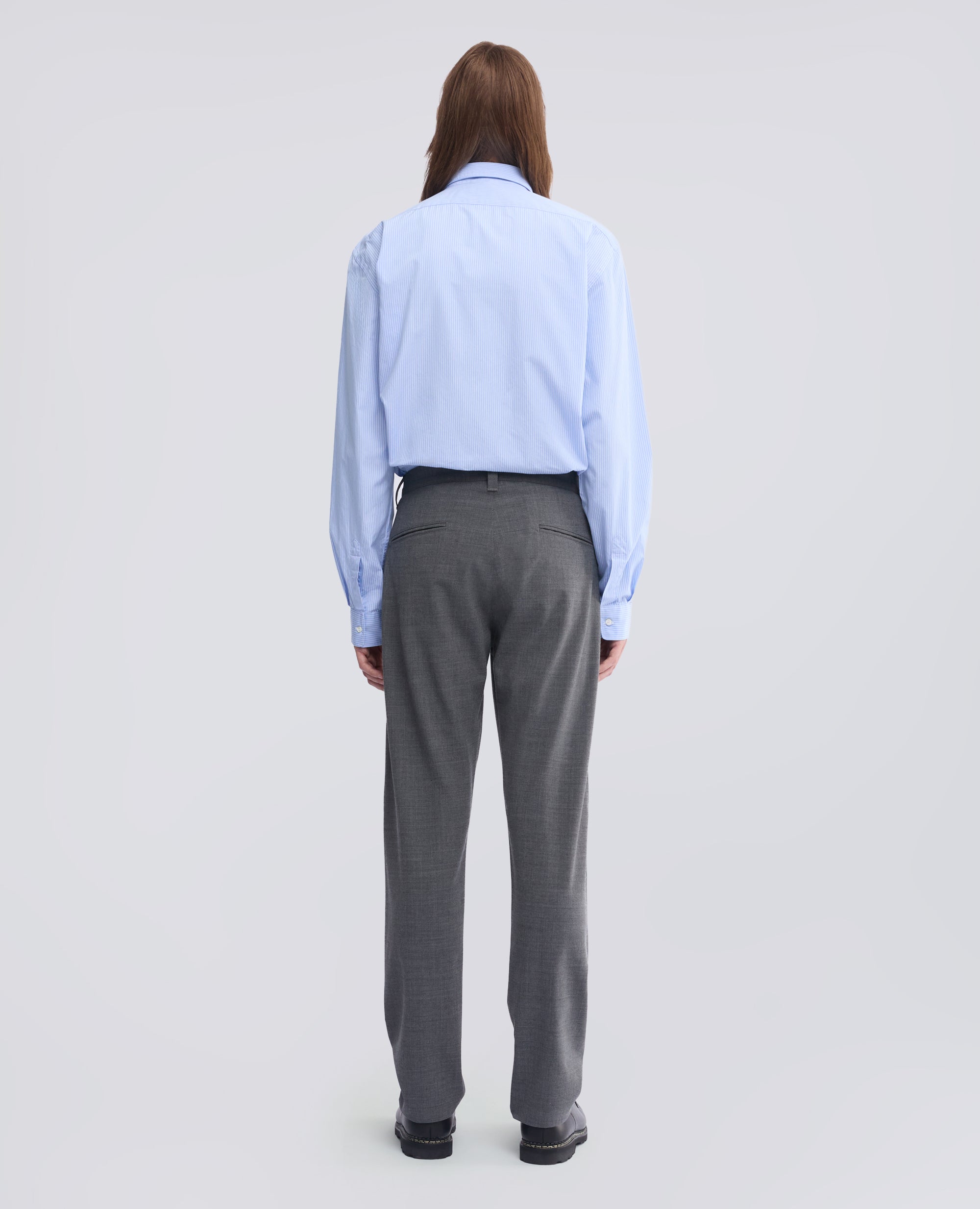 PANTALONE CHINO IN FLANELLA TECNOLANA COMFORT - GRIGIO - ASPESI