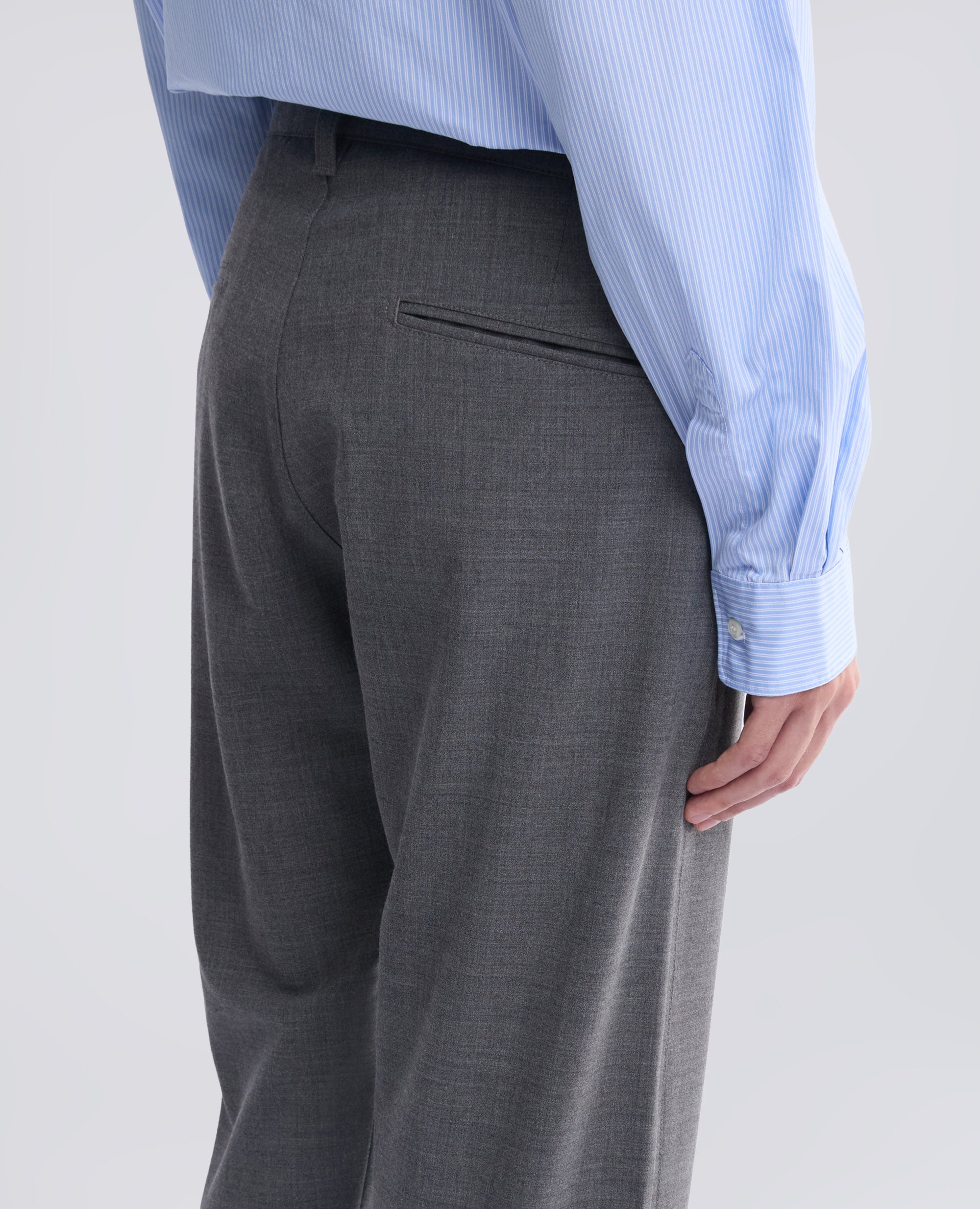 PANTALONE CHINO IN FLANELLA TECNOLANA COMFORT - GRIGIO - ASPESI