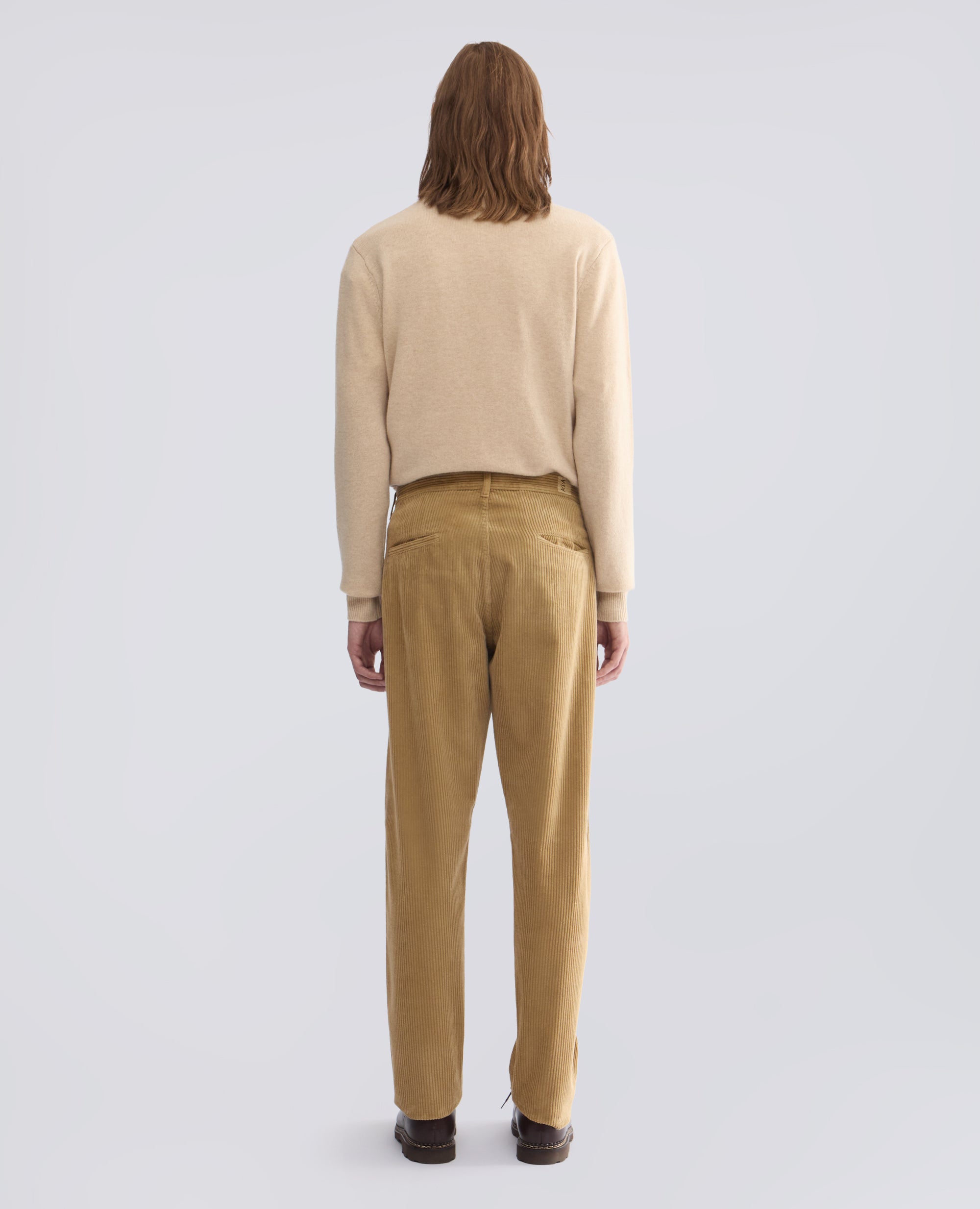 PANTALONE CHINO IN VELLUTO A COSTE - BEIGE - ASPESI