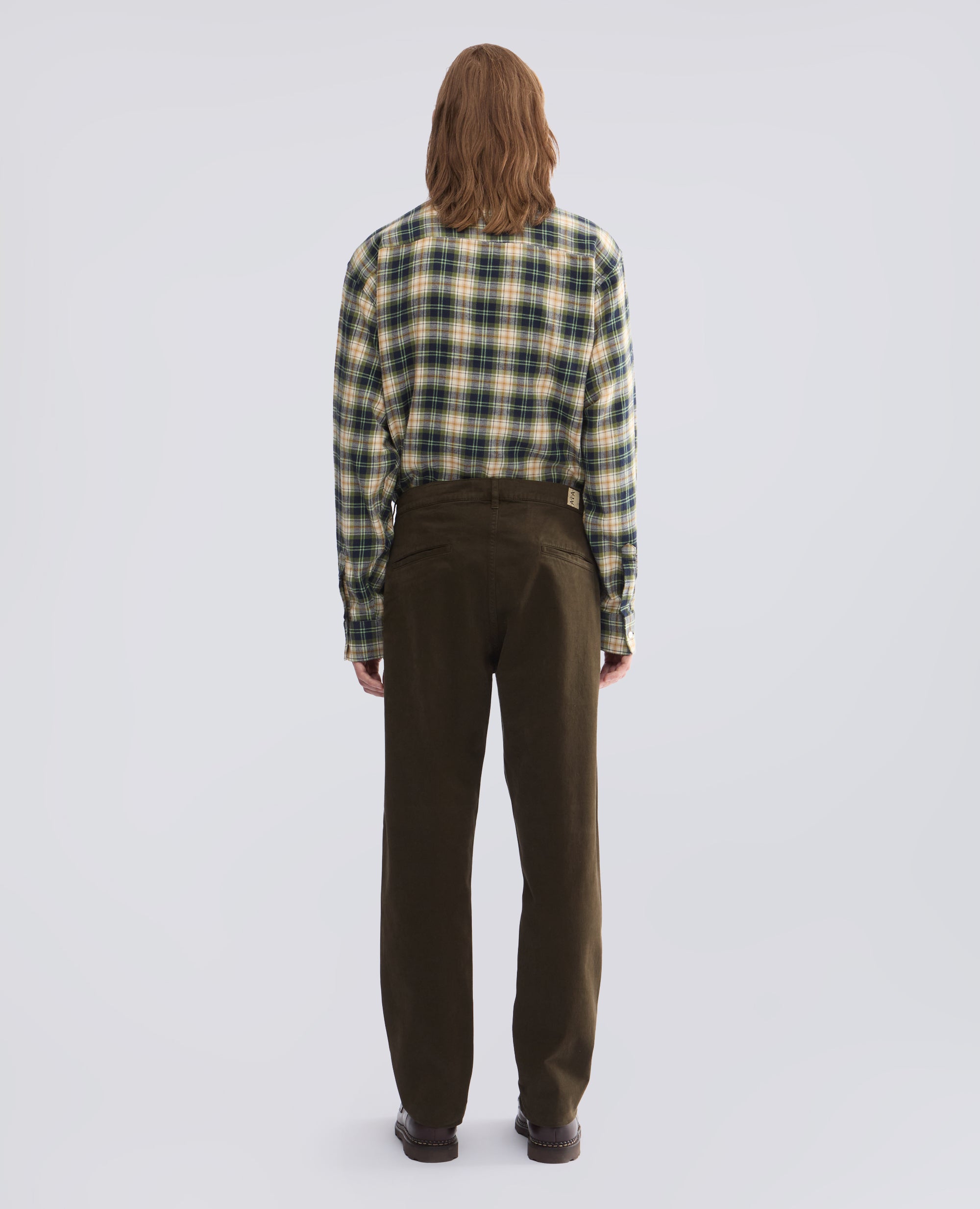 PANTALONE CHINO IN GABARDINA DI COTONE - VERDE - ASPESI