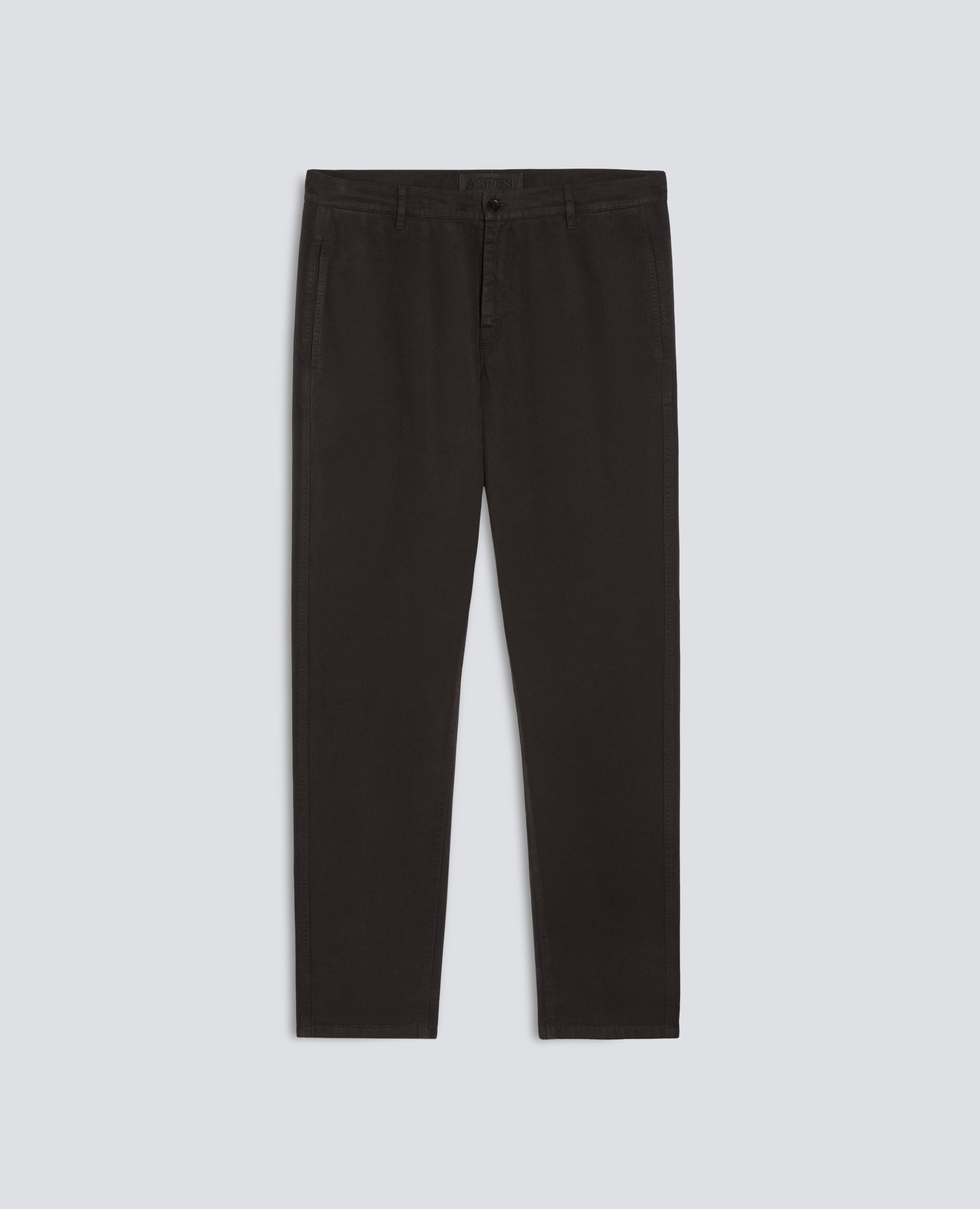 PANTALONE CHINO IN GABARDINA DI COTONE - MARRONE - ASPESI