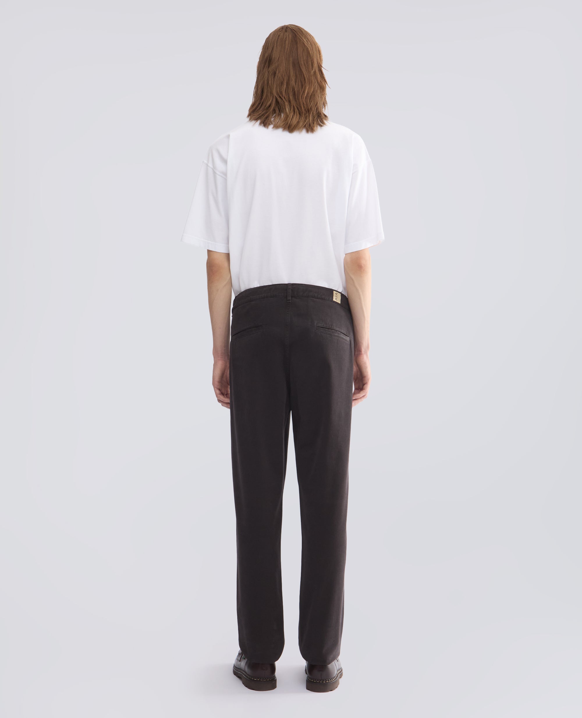 PANTALONE CHINO IN GABARDINA DI COTONE - MARRONE - ASPESI