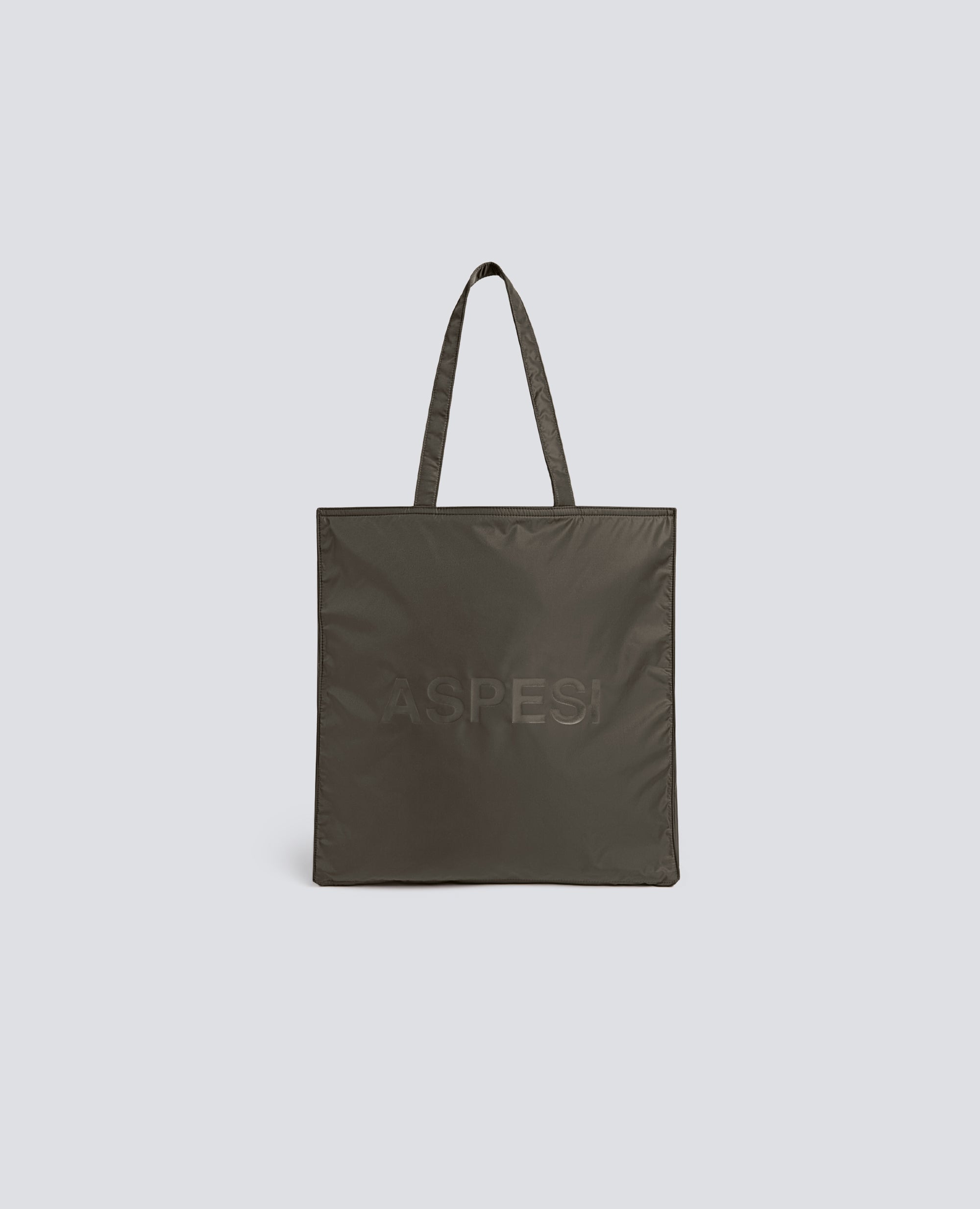 BORSA SHOPPING IN NYLON RICICLATO WR - VERDE - ASPESI