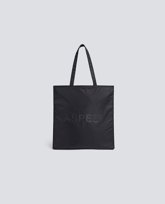 SAC SHOPPING EN NYLON RECYCLE WR - NOIR - ASPESI
