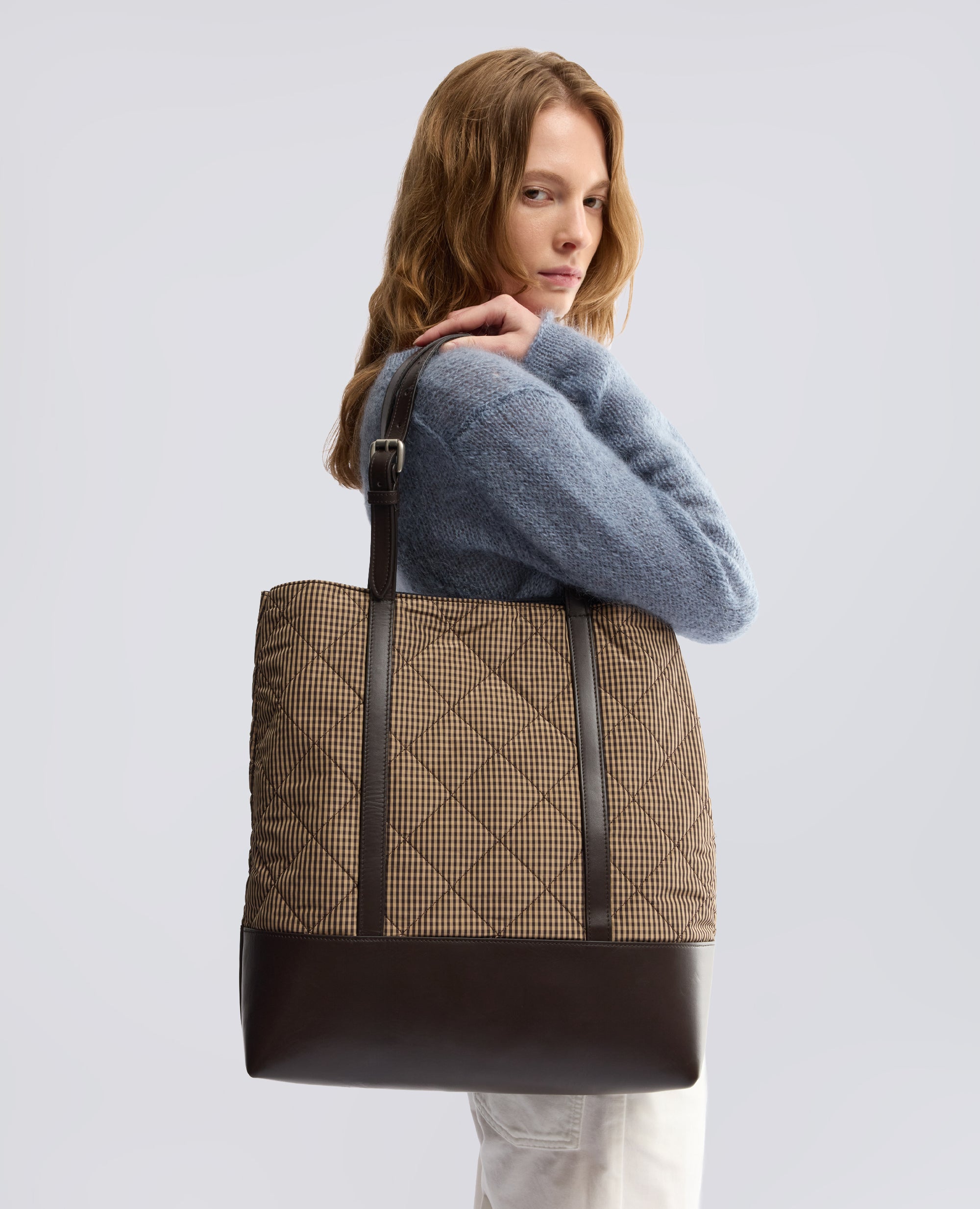 BORSA TRAPUNTATA IN TAFFETAS - MULTICOLOR - ASPESI