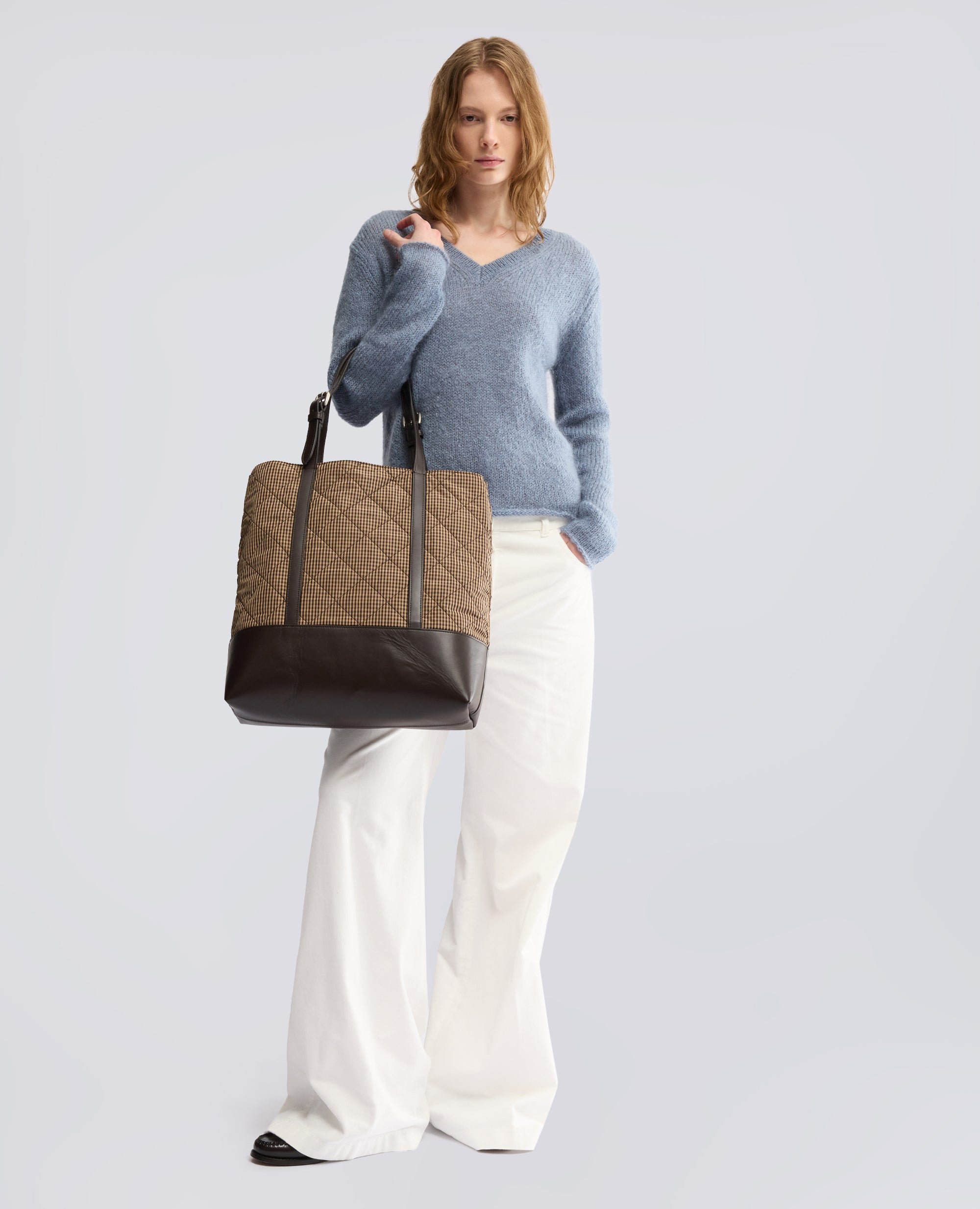 BORSA TRAPUNTATA IN TAFFETAS - MULTICOLOR - ASPESI
