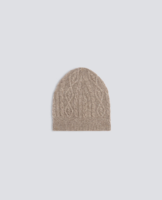 CAPPELLO IN LANA E YAK - TORTORA