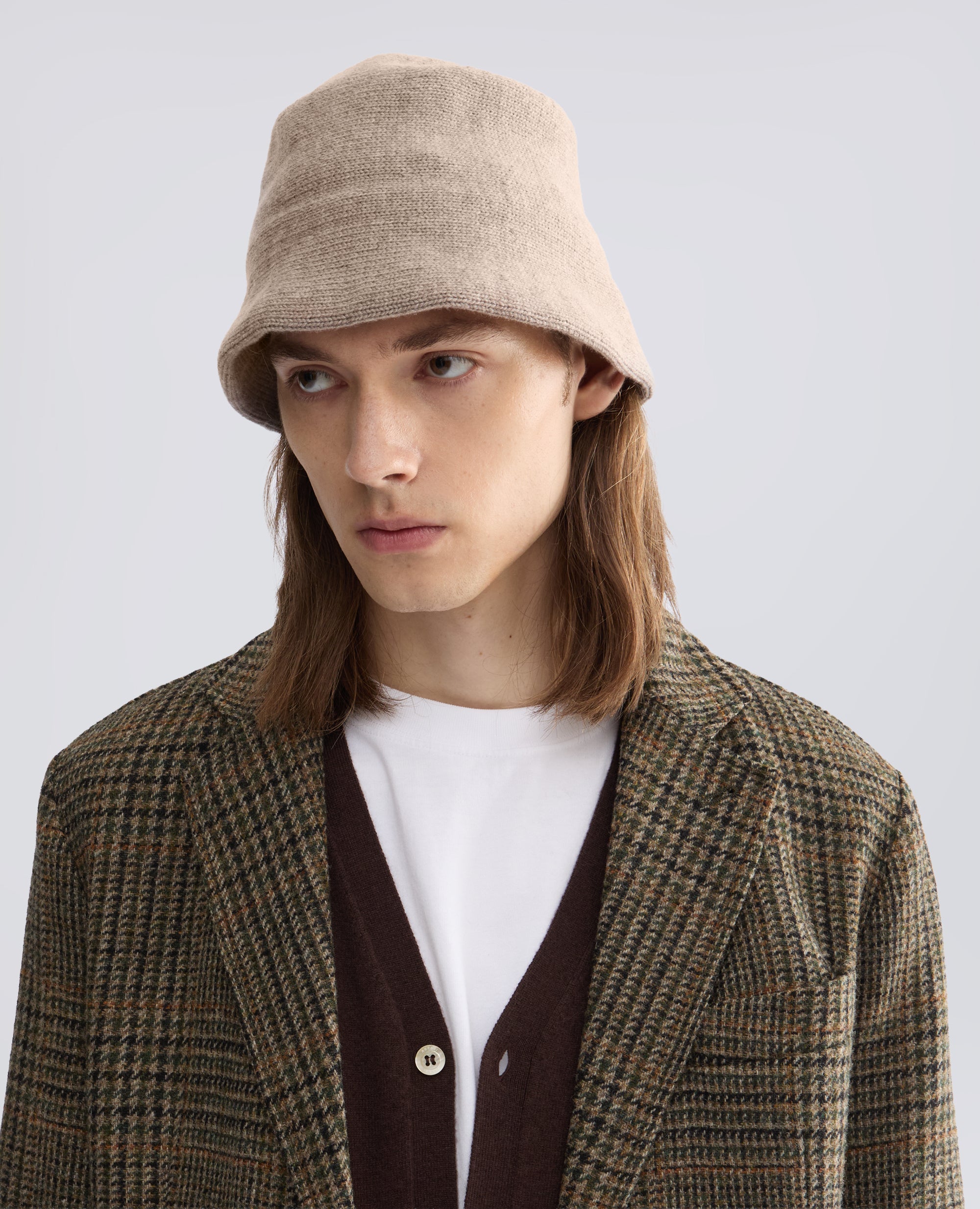 SOMBRERO DE LANA Y CACHEMIRA - BEIGE - ASPESI