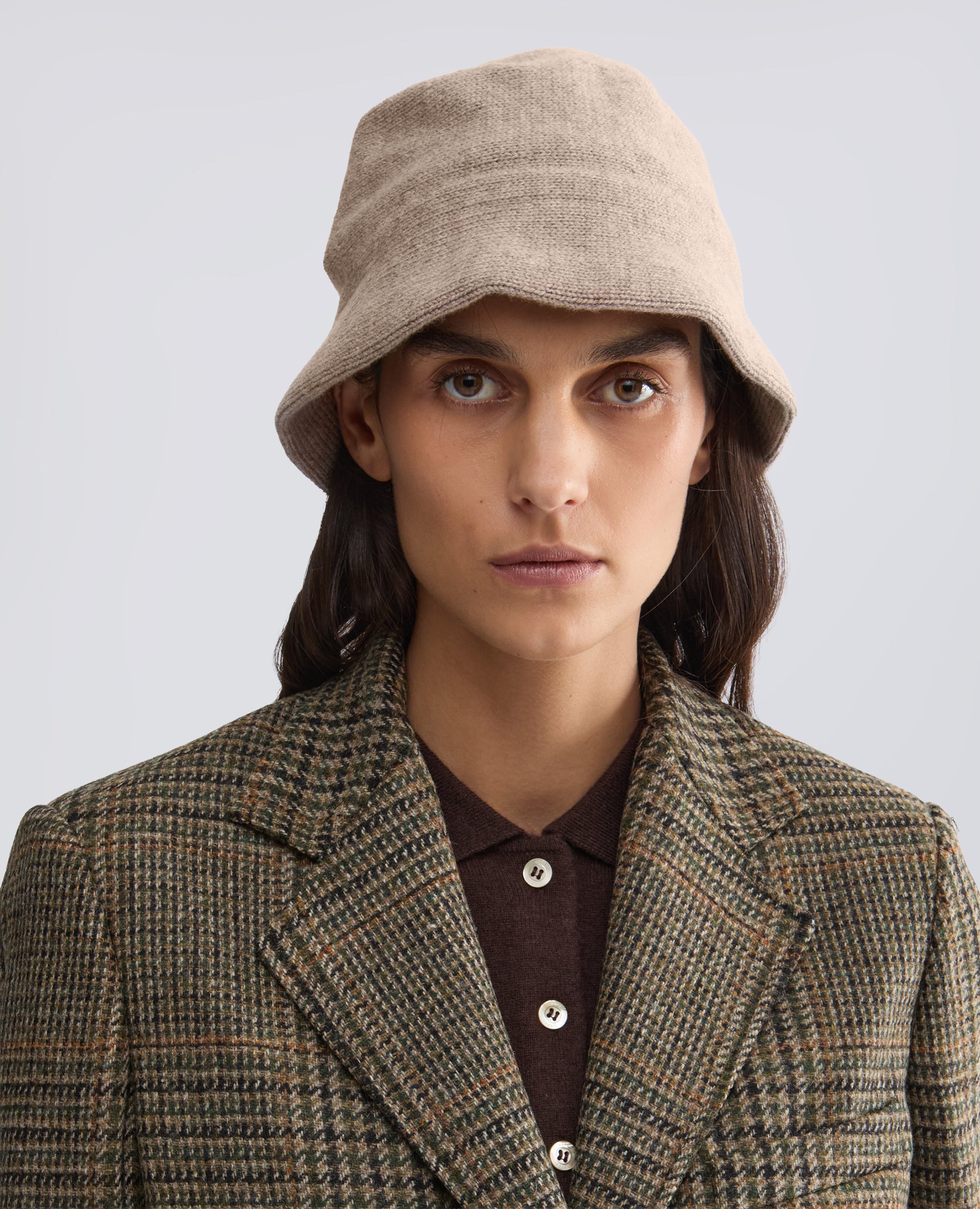 SOMBRERO DE LANA Y CACHEMIRA - BEIGE - ASPESI