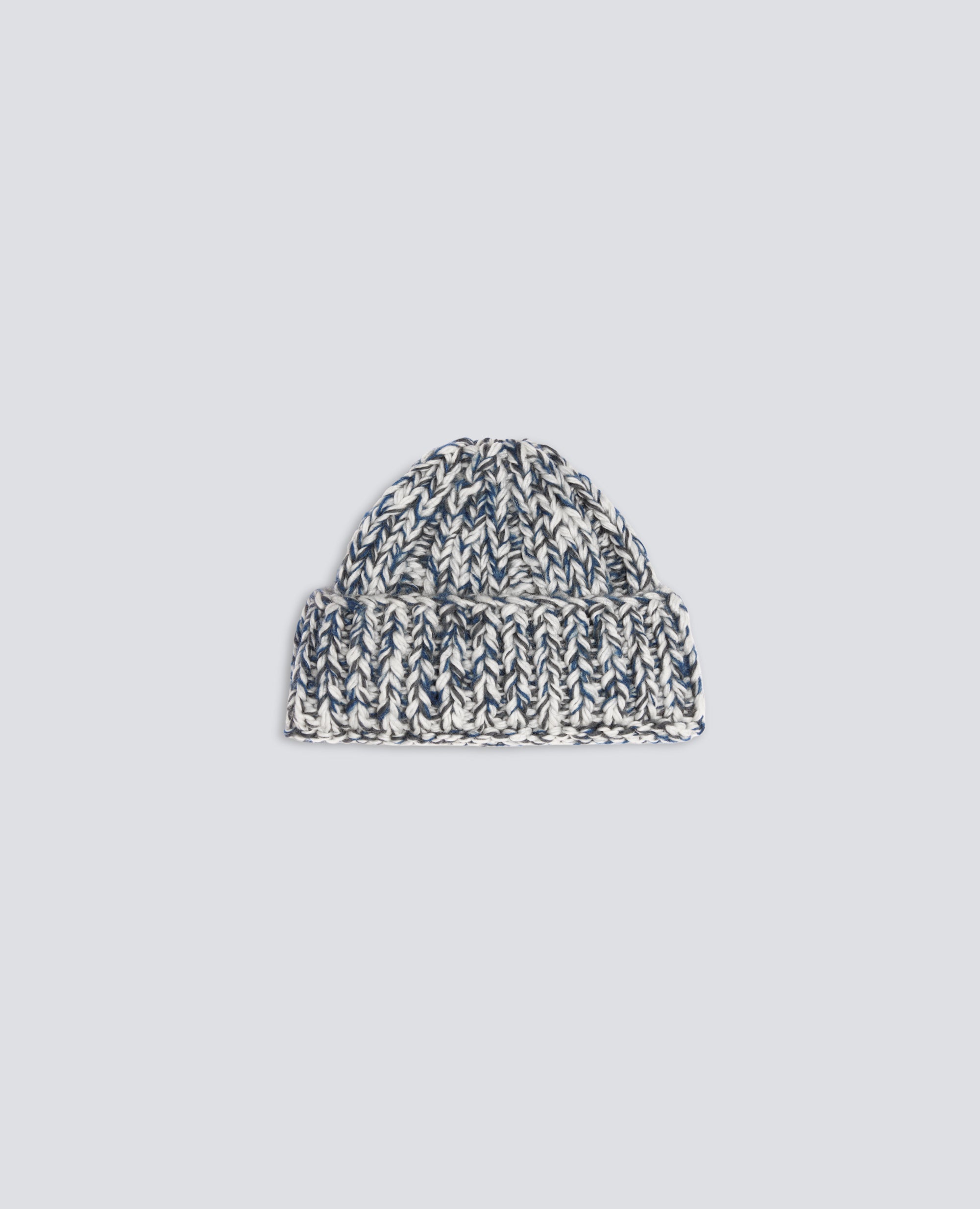 HANDMADE VIRGIN WOOL AND MOHAIR YARN BEANIE - MULTICOLOR - ASPESI